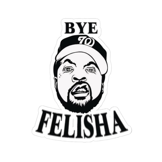 Bye Felisha face illustration Sticker | Kiss-Cut Sticker