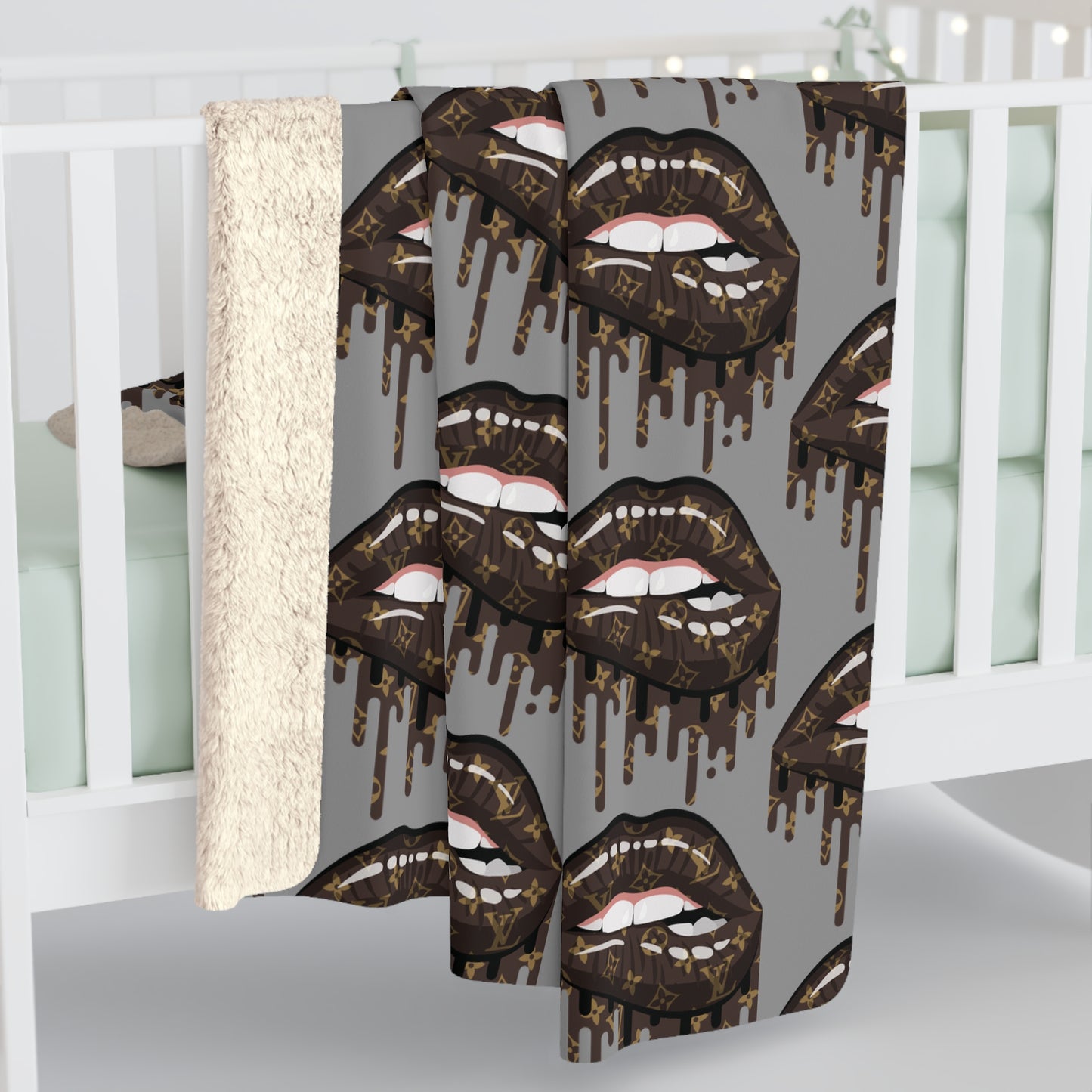 Cozy Plush Sherpa Fleece Blanket | Velvety Printed Front, Fluffy Backing