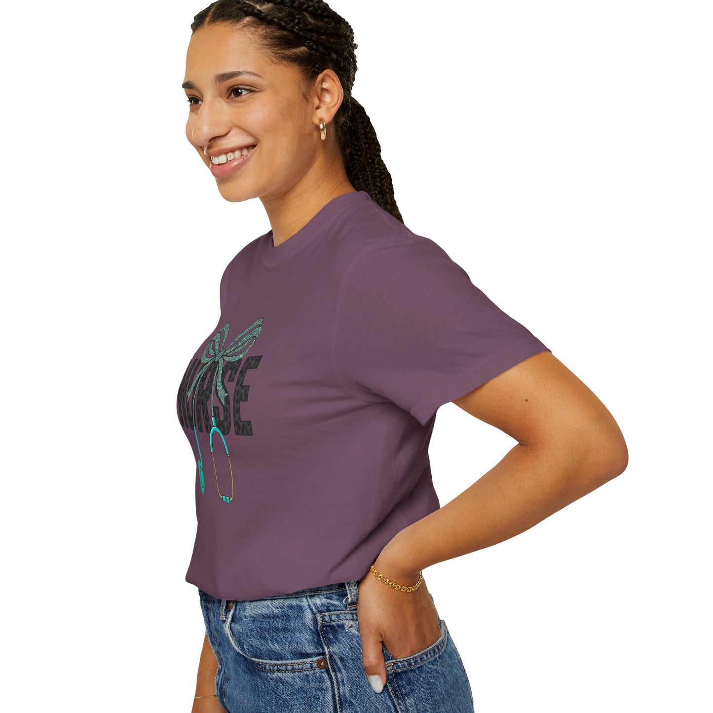 Nurse Stethoscope Bow T-Shirt