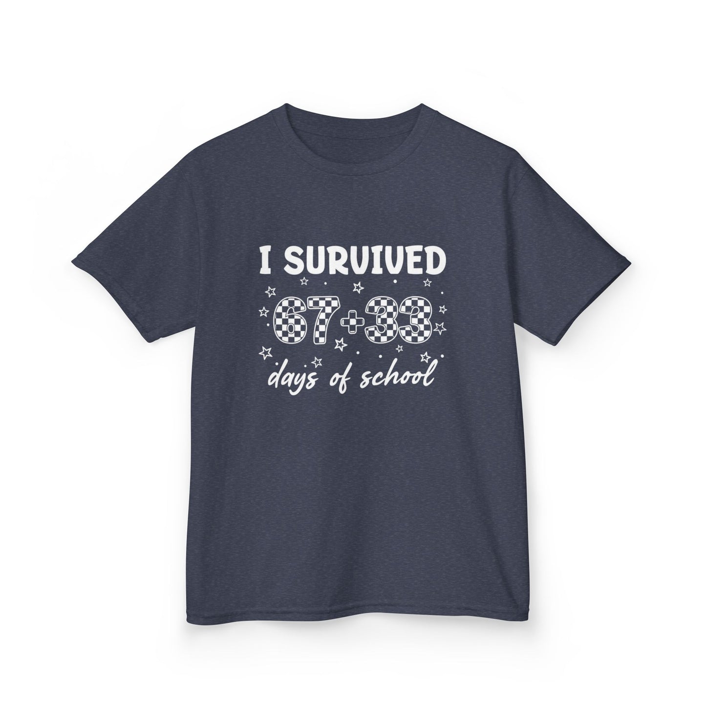 I Survived 100 Days of School T-Shirt | Kids 100th Day School Shirt