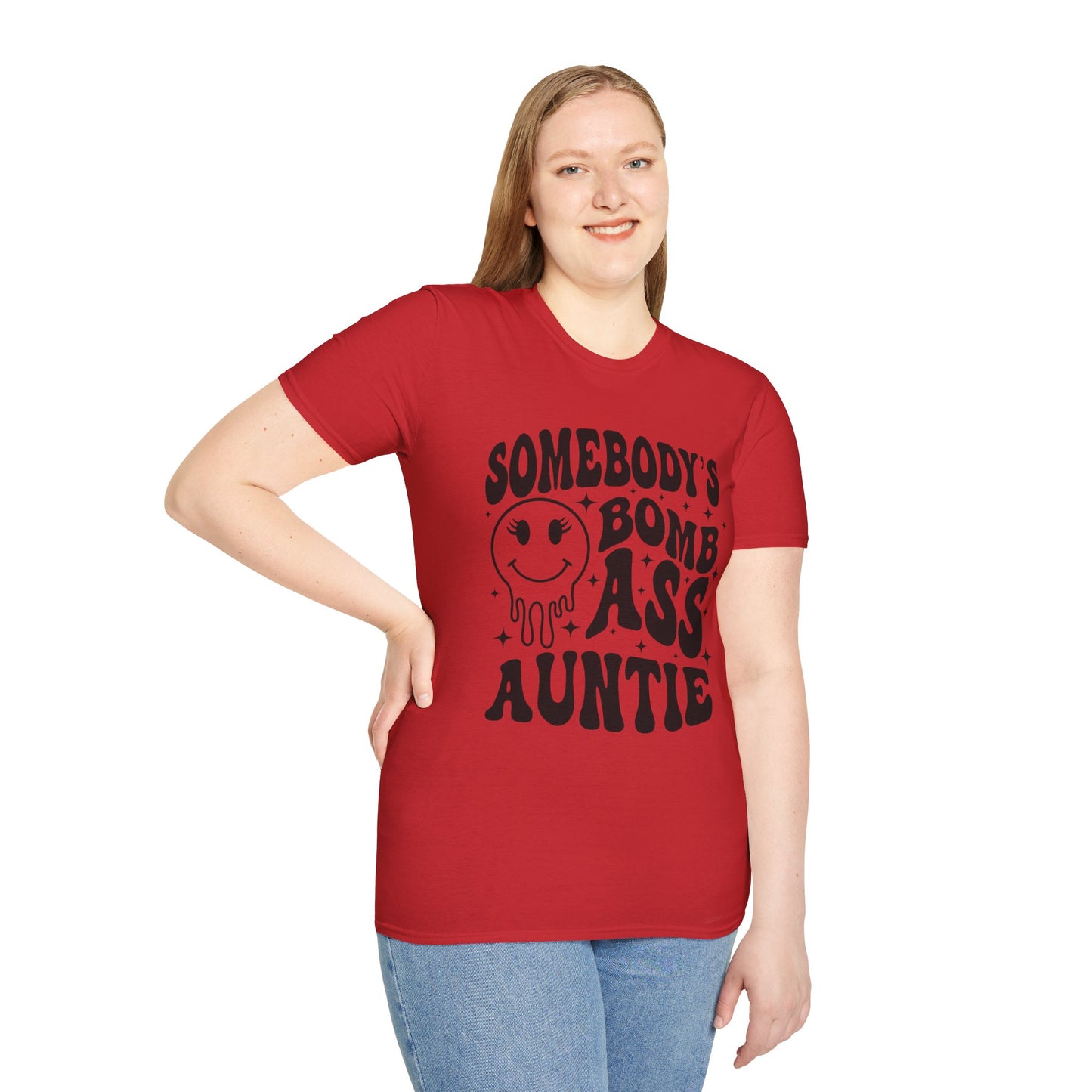 Bomb-Ass Auntie T‑Shirt — Somebody’s Bomb Ass Auntie Graphic Tee