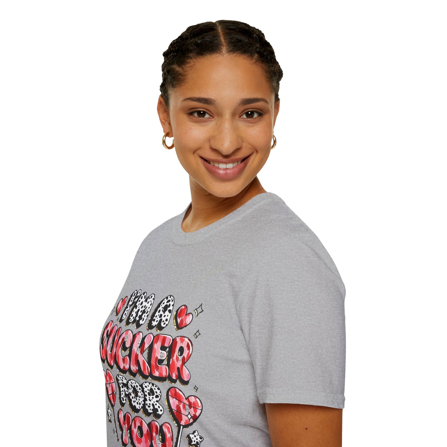 I’m a Sucker For You T-Shirt – Valentine Heart Lollipop Romantic Tee