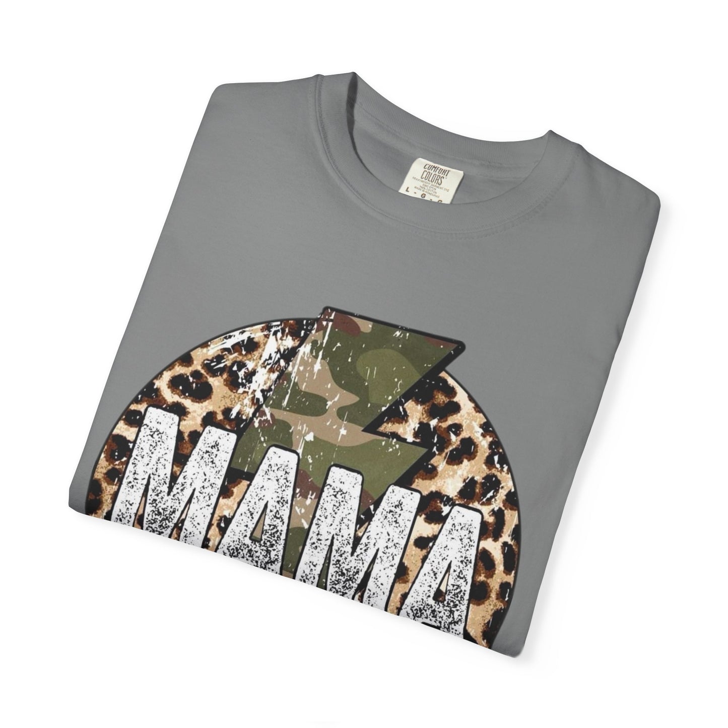 Leopard & Camo Lightning MAMA T-shirt | Mama Graphic Tee
