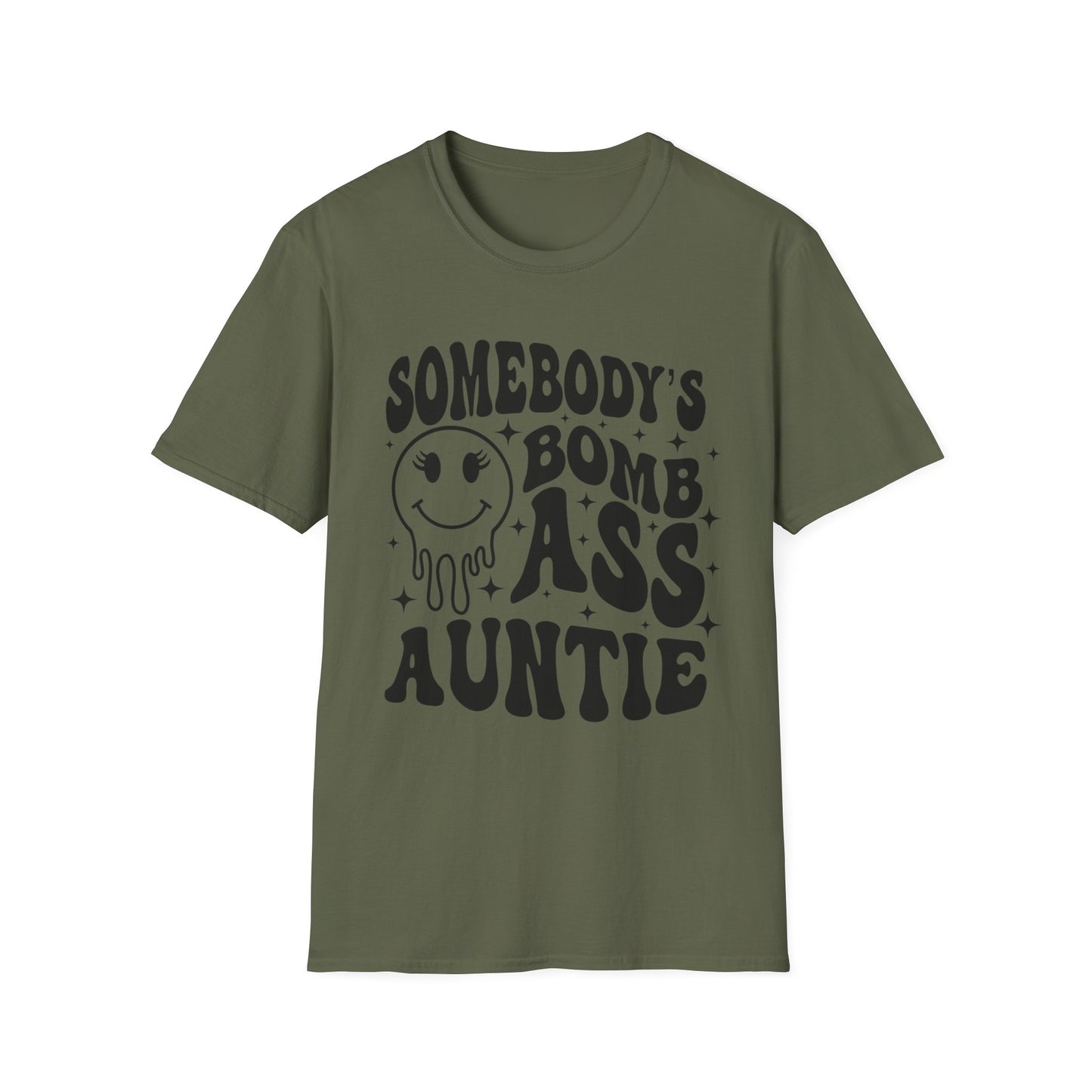 Bomb-Ass Auntie T‑Shirt — Somebody’s Bomb Ass Auntie Graphic Tee