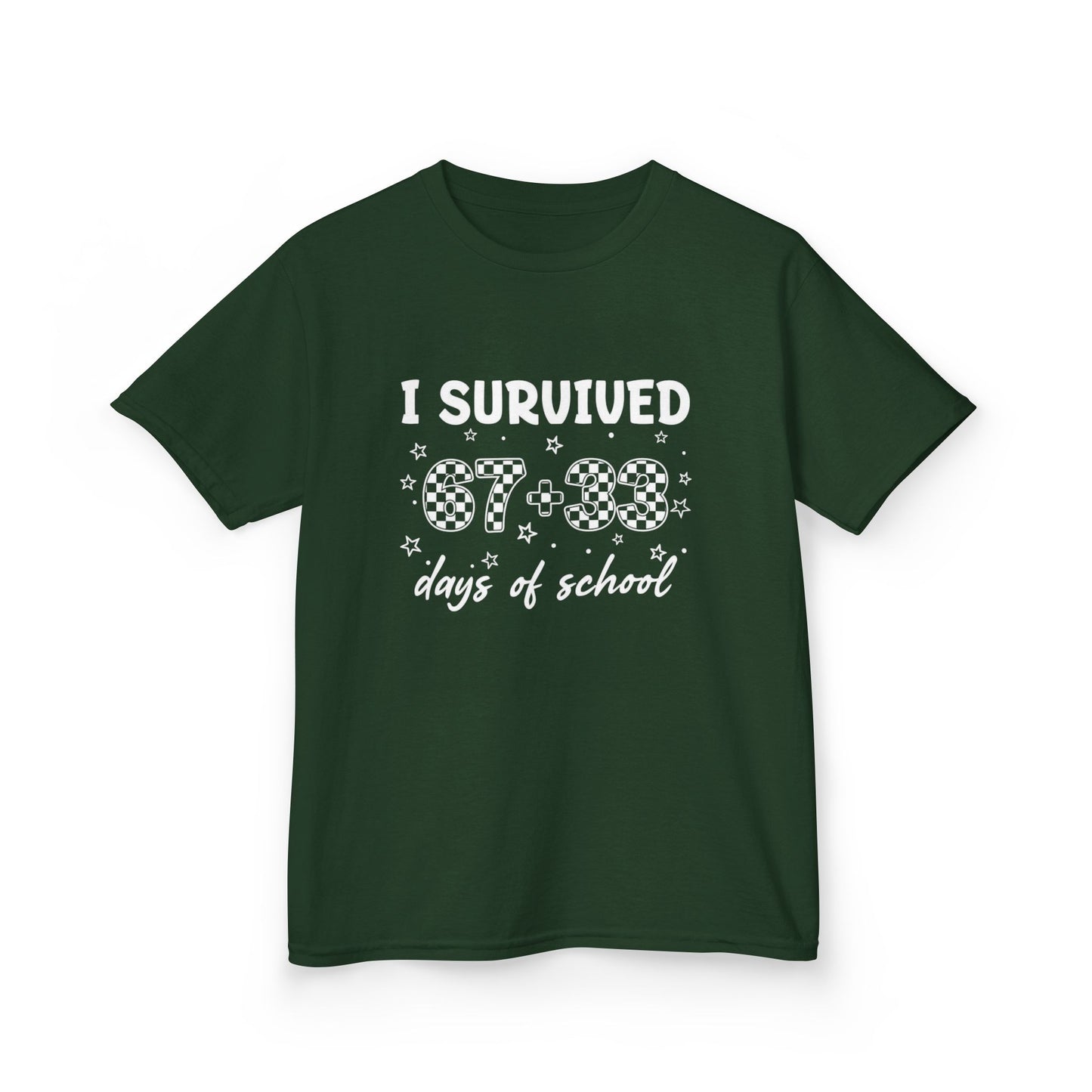 I Survived 100 Days of School T-Shirt | Kids 100th Day School Shirt