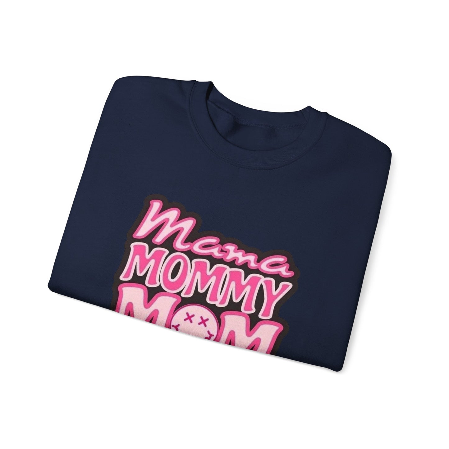 Mama Mommy Mom Bruh sweatshirt | Pink leopard text crewneck