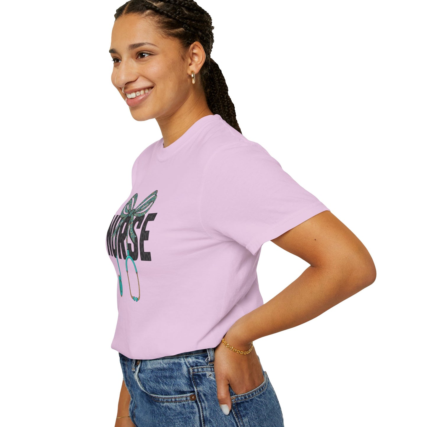 Nurse Stethoscope Bow T-Shirt