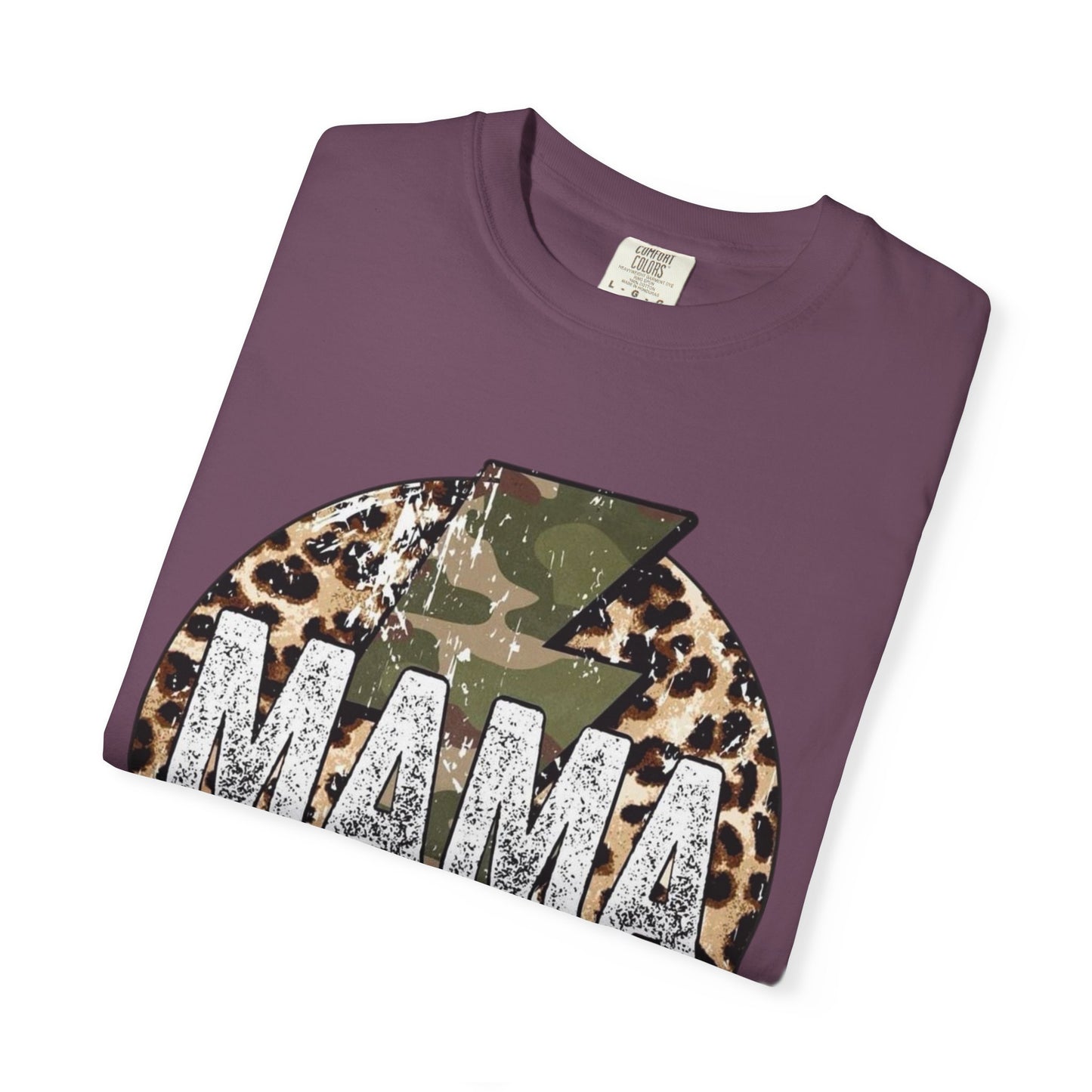 Leopard & Camo Lightning MAMA T-shirt | Mama Graphic Tee