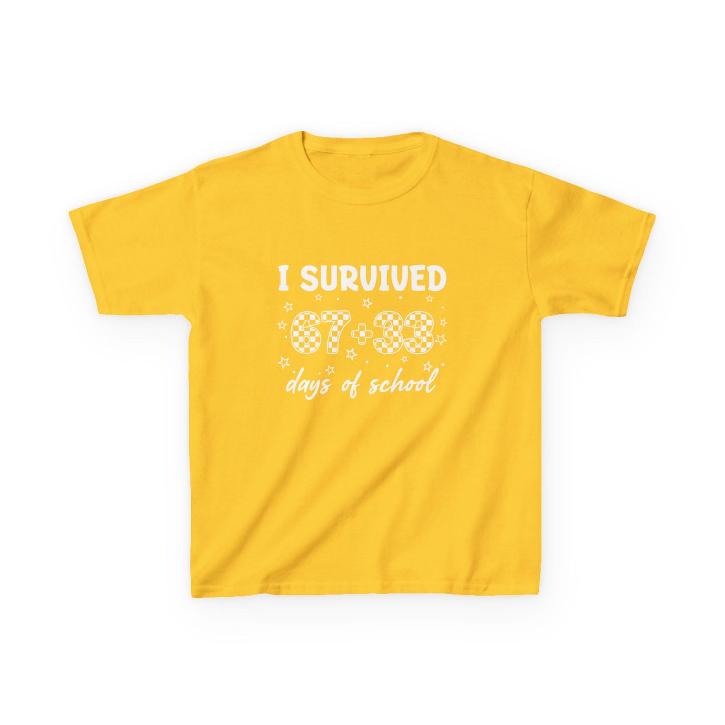I Survived 100 Days of School T-Shirt | Kids 100th Day School Shirt
