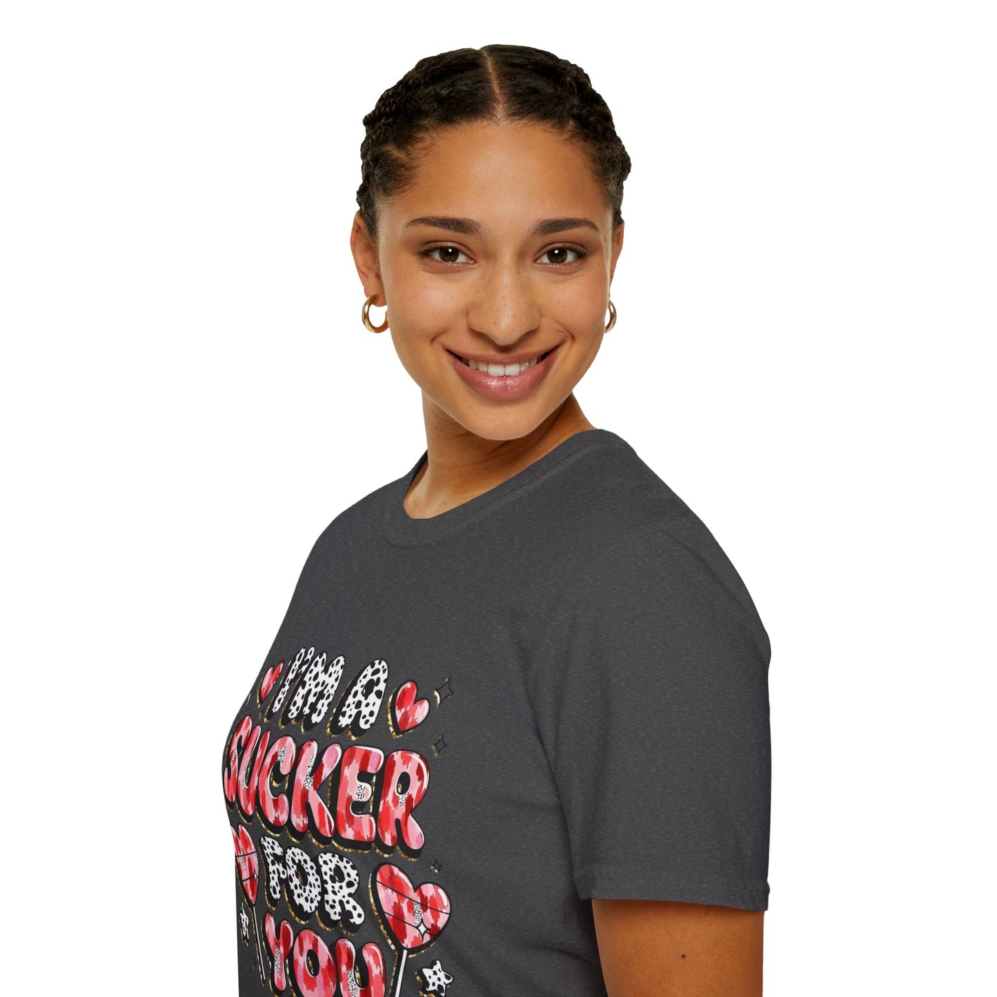 I’m a Sucker For You T-Shirt – Valentine Heart Lollipop Romantic Tee
