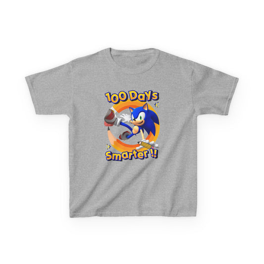 100 Days Smarter Sonic the Hedgehog Kids Tee | School Celebration Shirt