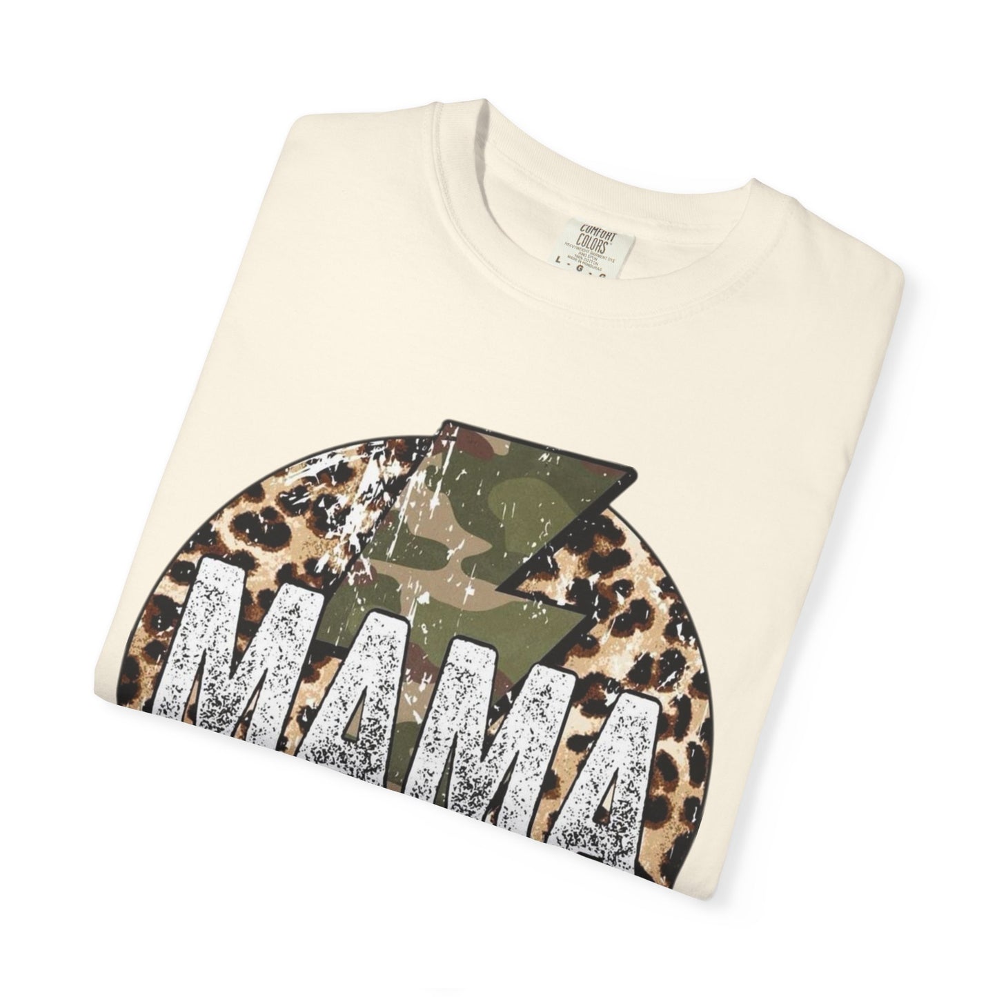 Leopard & Camo Lightning MAMA T-shirt | Mama Graphic Tee