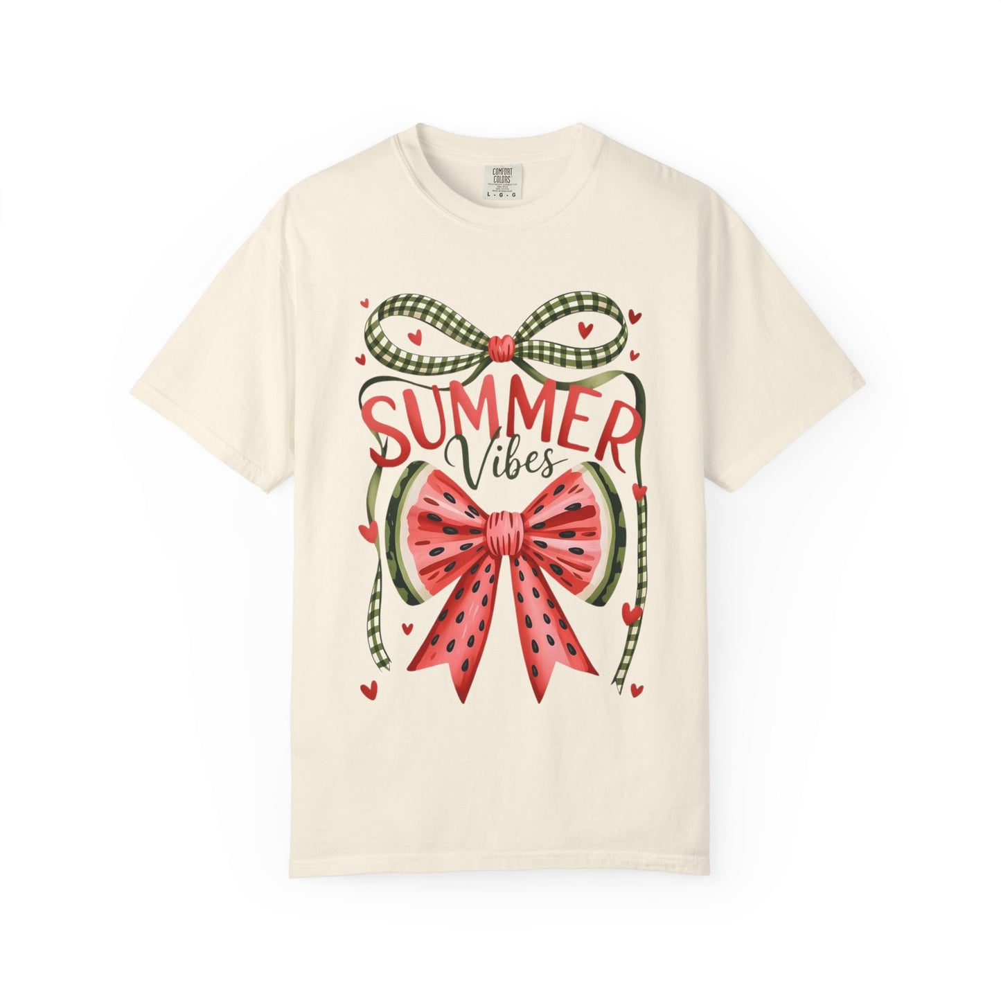 Summer Vibes T-Shirt — Watermelon Bow Graphic Tee