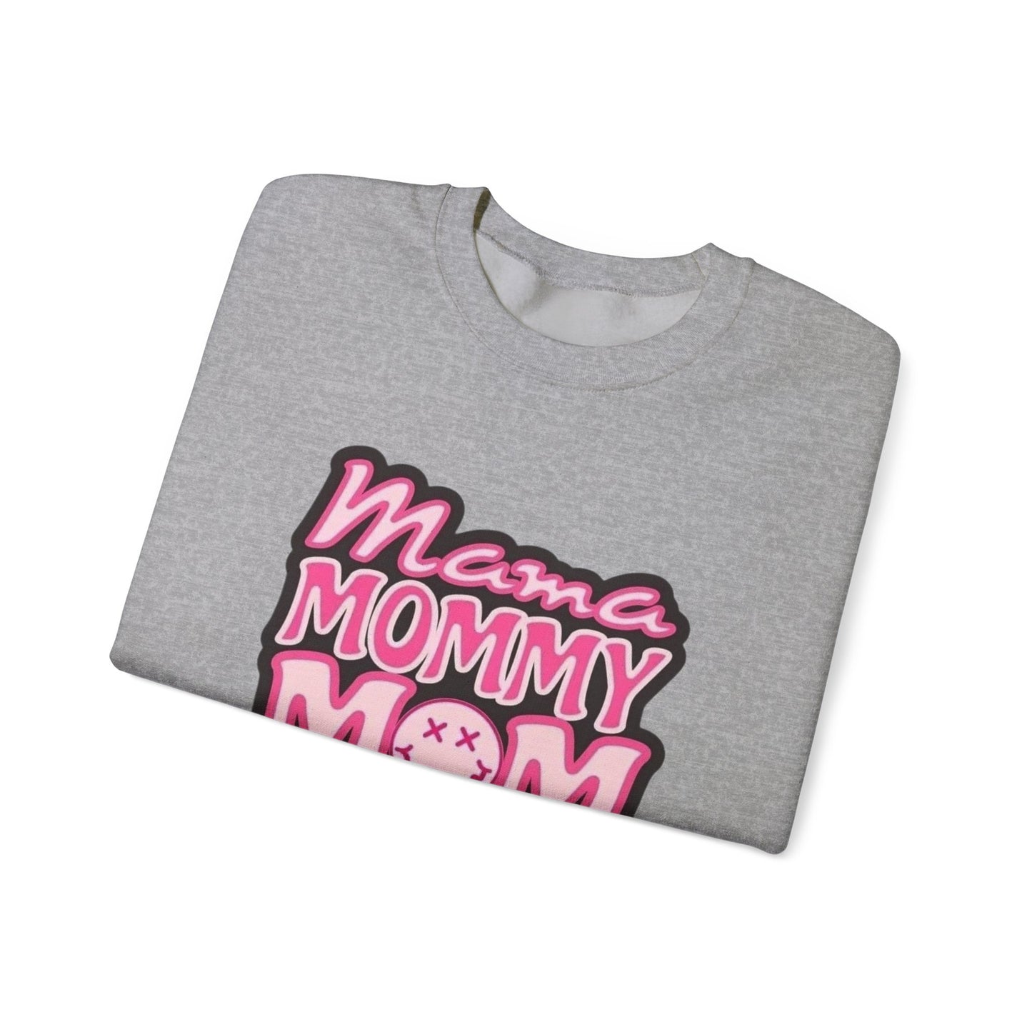 Mama Mommy Mom Bruh sweatshirt | Pink leopard text crewneck