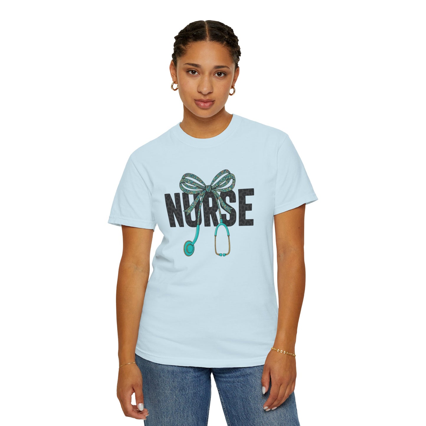 Nurse Stethoscope Bow T-Shirt