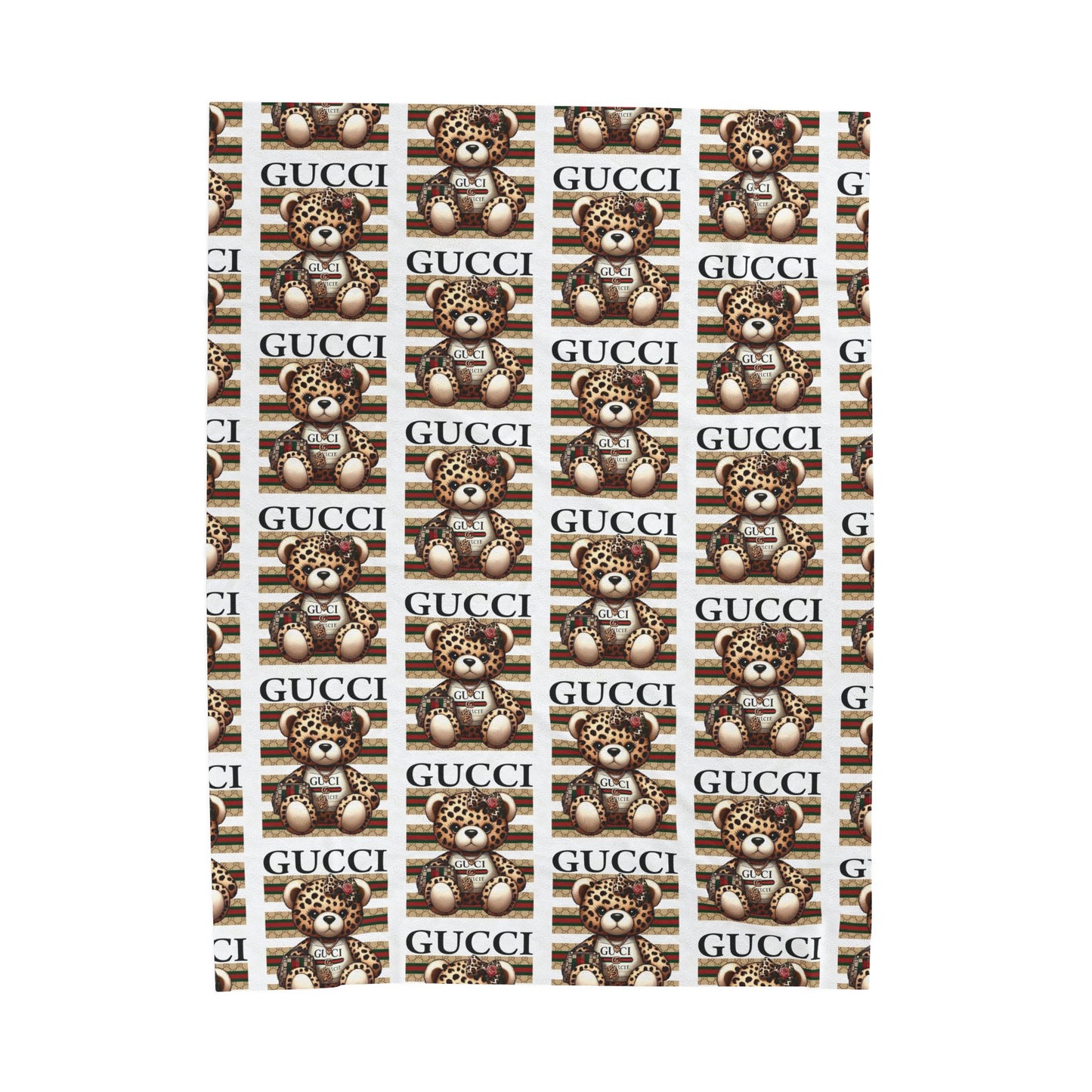 Bold Repeat Graphic Plush Velveteen Blanket | Cozy Statement Throw