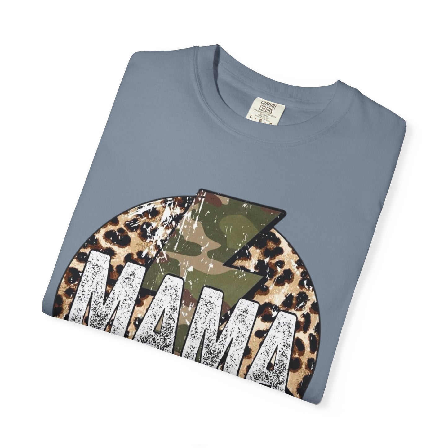 Leopard & Camo Lightning MAMA T-shirt | Mama Graphic Tee