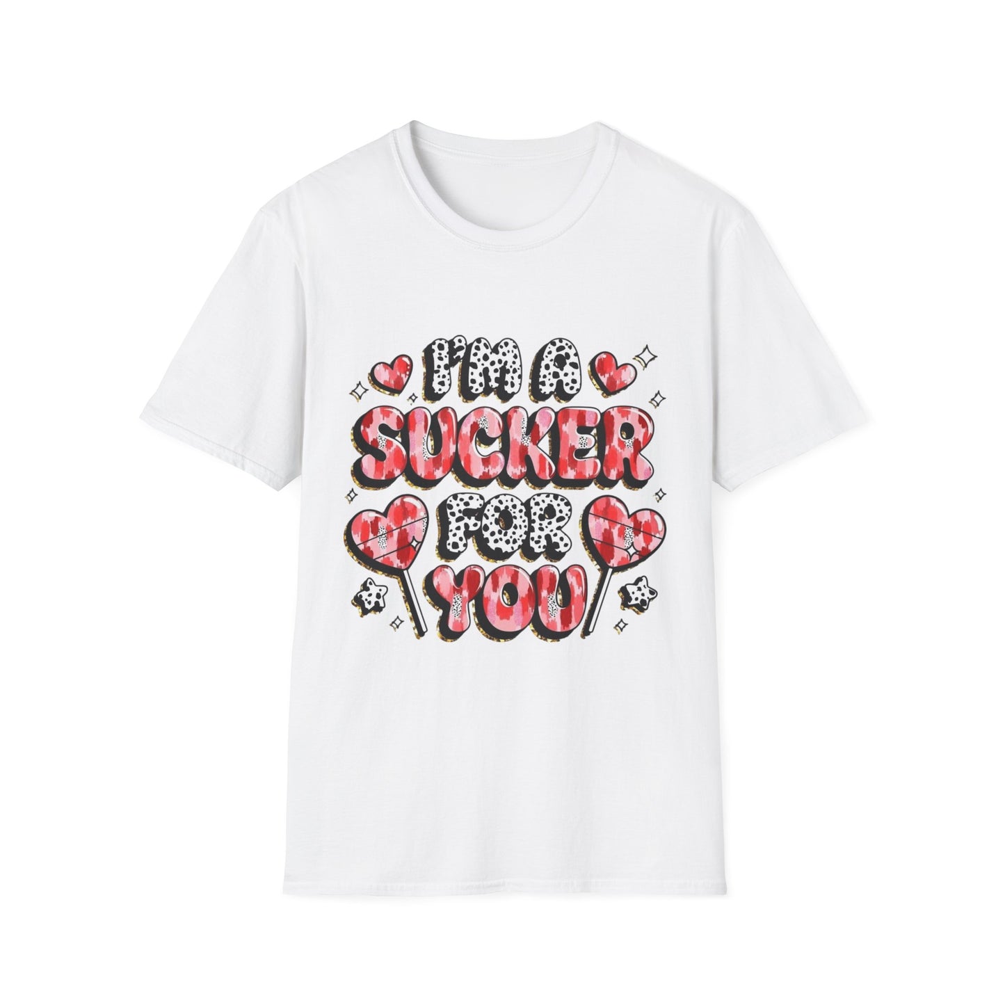 I’m a Sucker For You T-Shirt – Valentine Heart Lollipop Romantic Tee