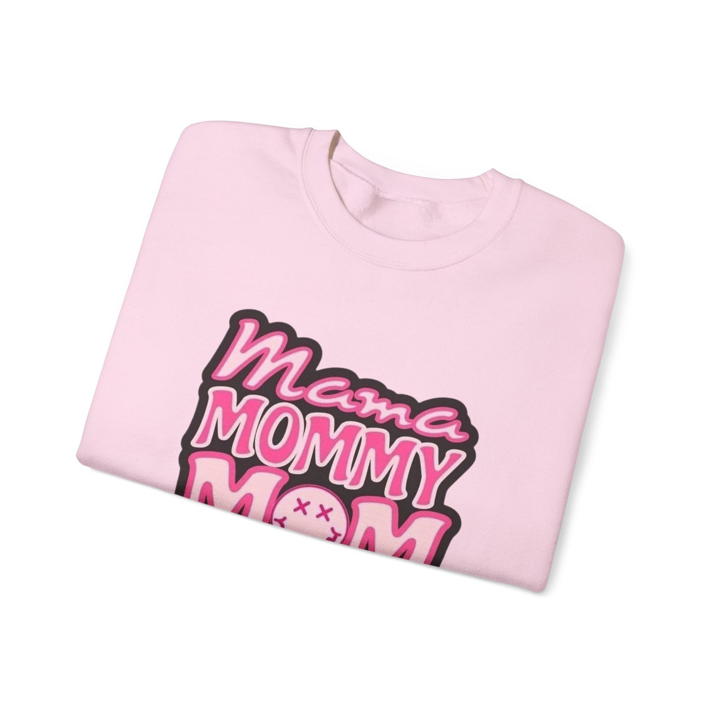 Mama Mommy Mom Bruh sweatshirt | Pink leopard text crewneck