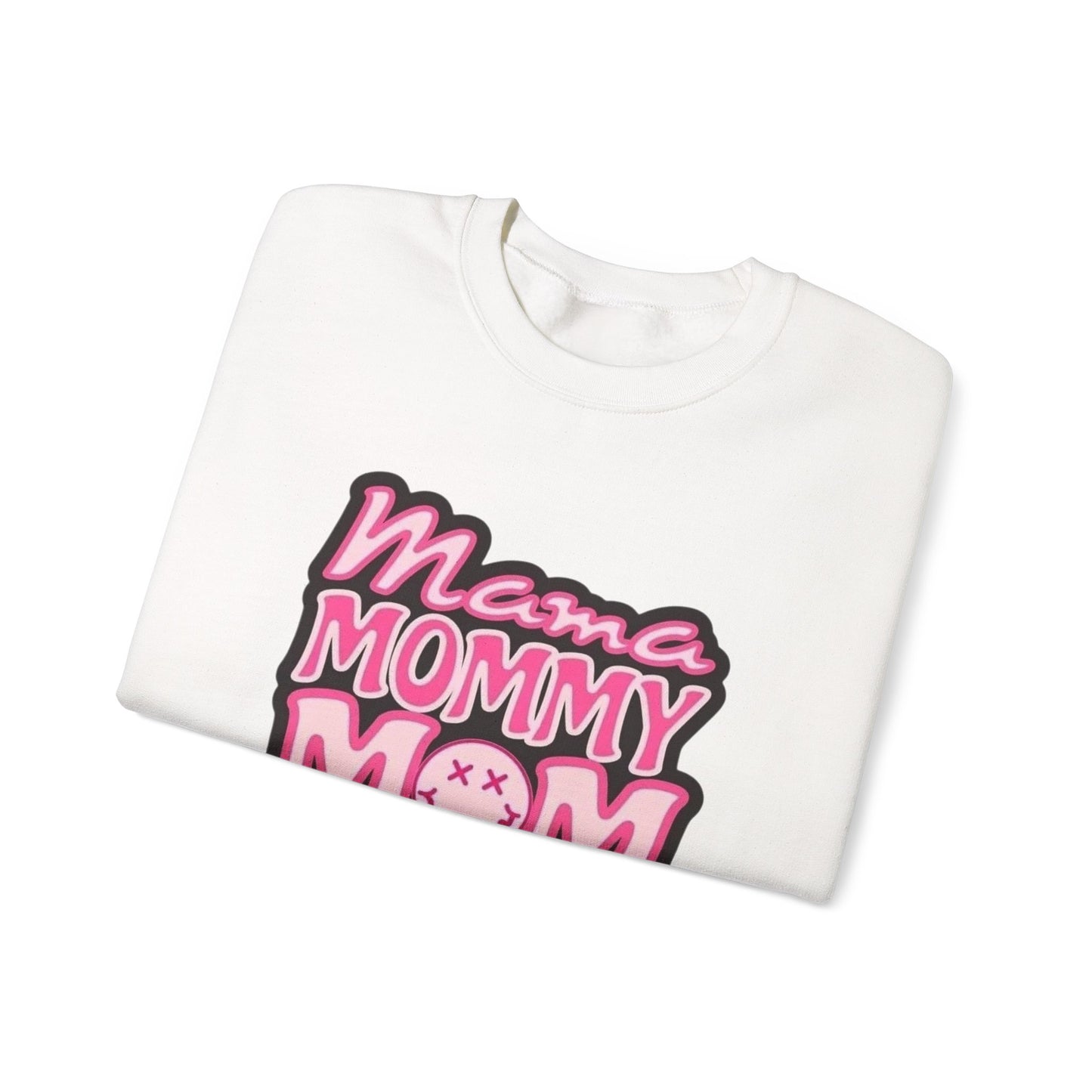 Mama Mommy Mom Bruh sweatshirt | Pink leopard text crewneck