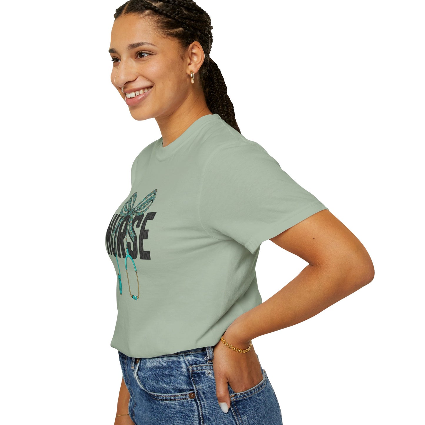 Nurse Stethoscope Bow T-Shirt