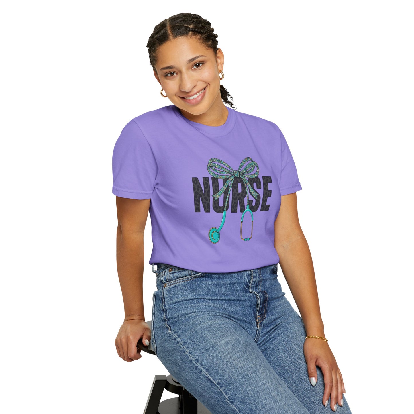 Nurse Stethoscope Bow T-Shirt