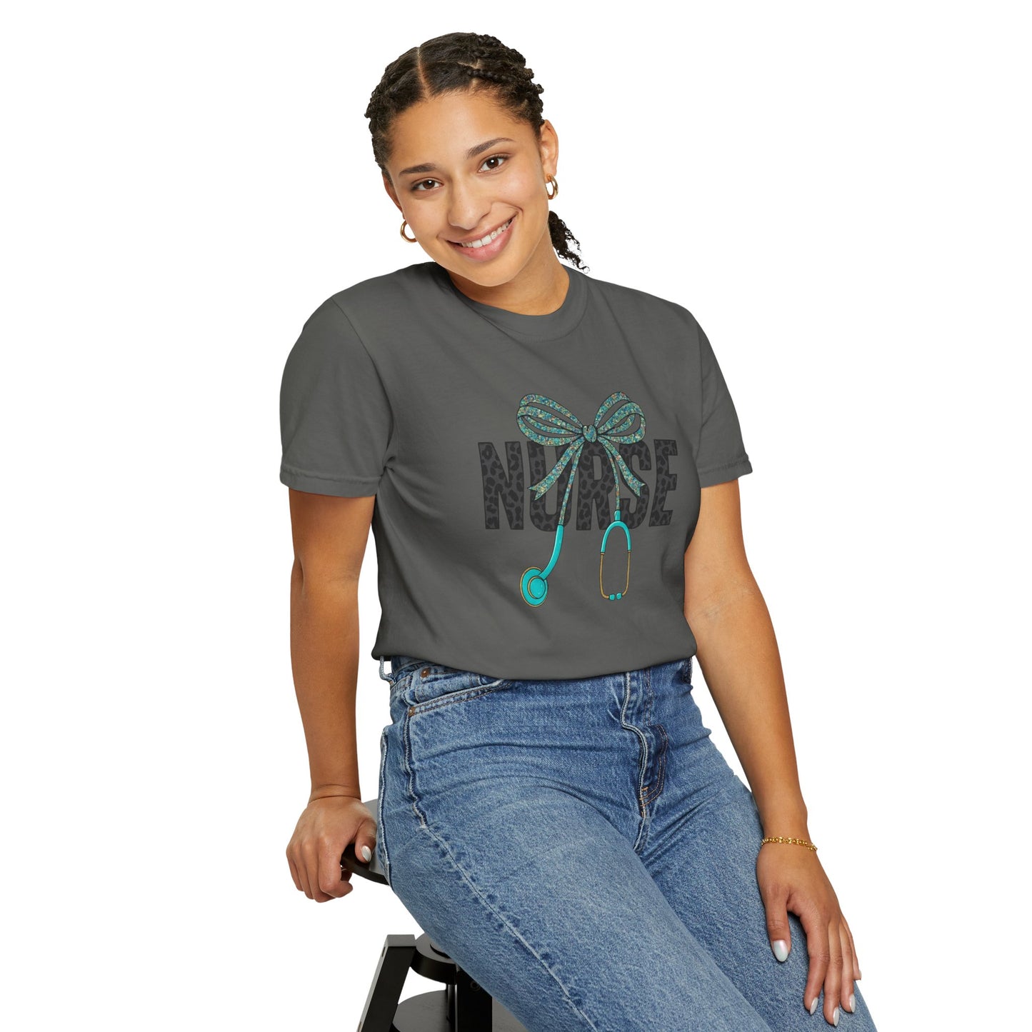 Nurse Stethoscope Bow T-Shirt