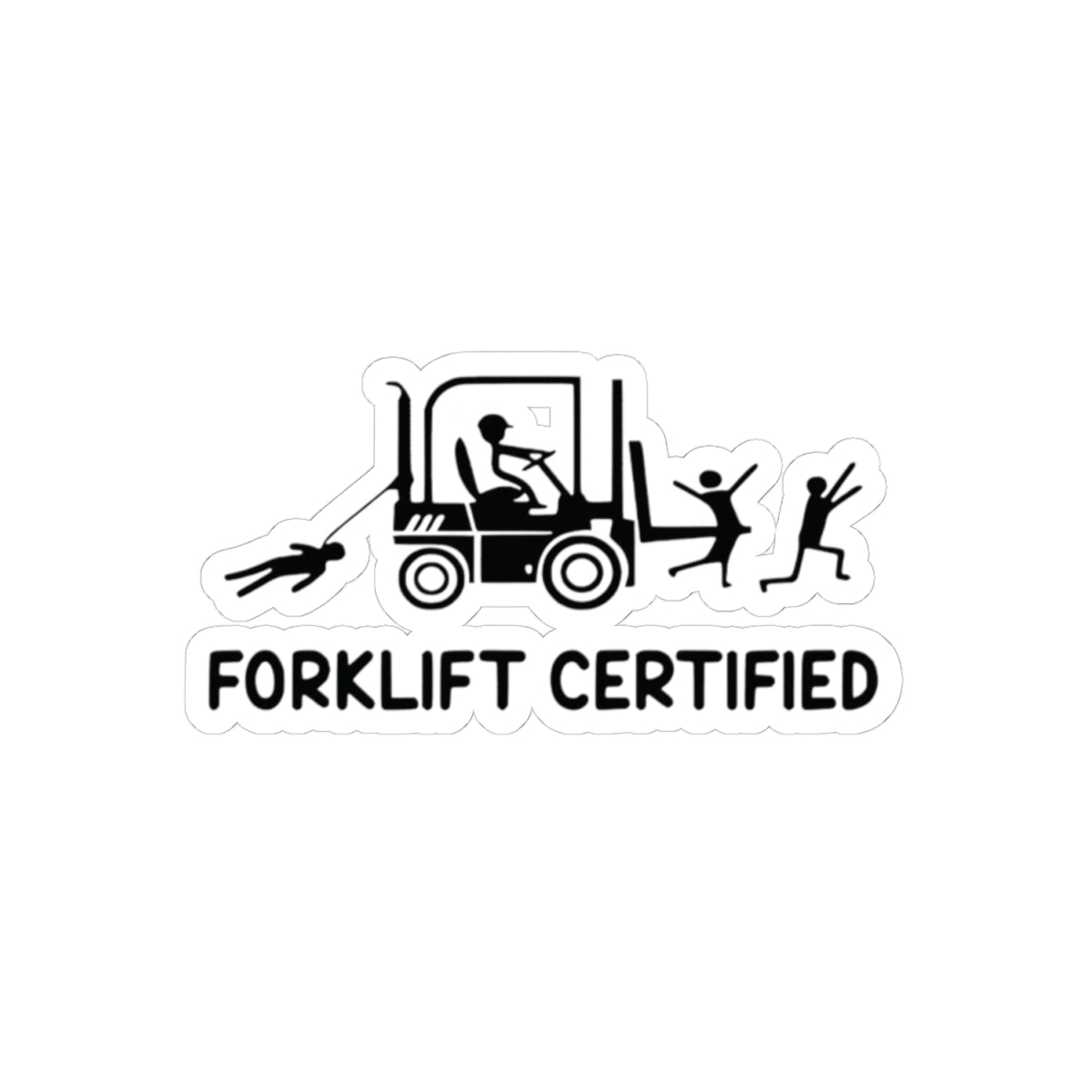 Forklift Certified Sticker | Kiss-Cut Vinyl Decal