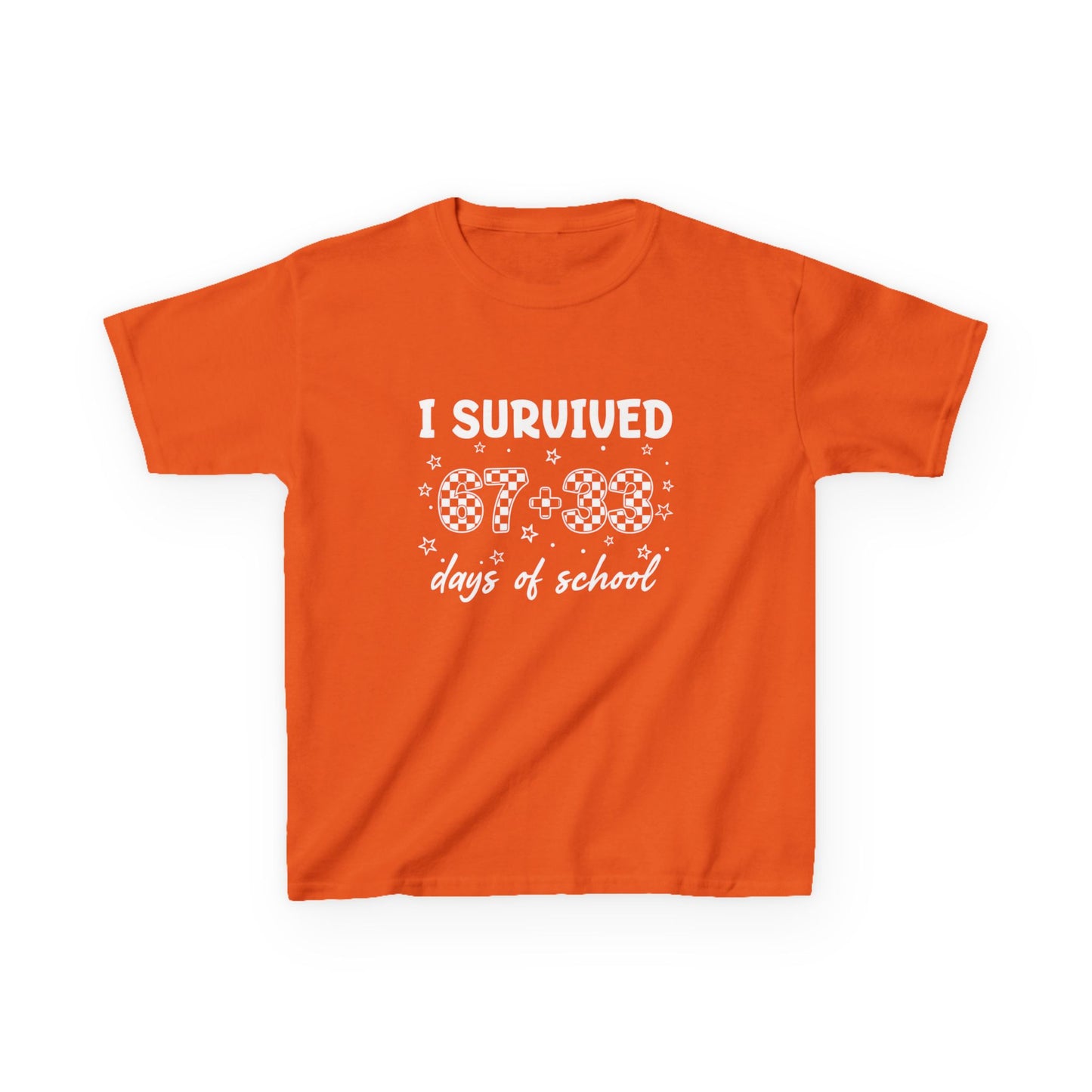 I Survived 100 Days of School T-Shirt | Kids 100th Day School Shirt