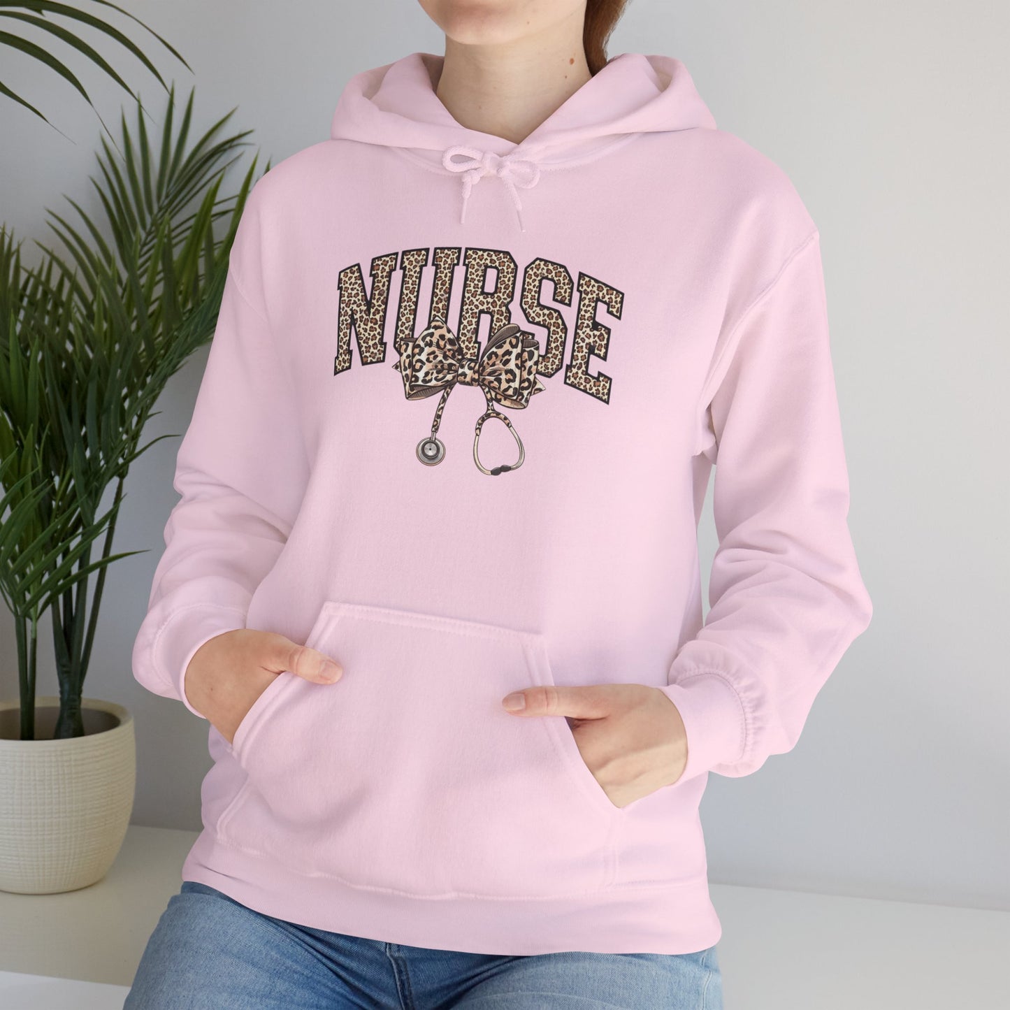 Nurse Leopard Stethoscope Hoodie