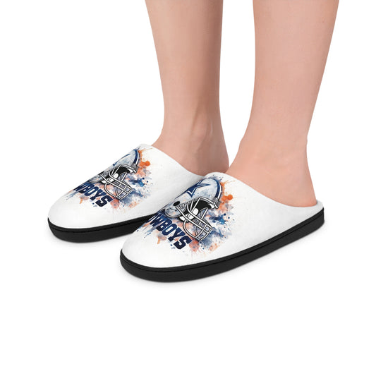 Subtle Team-Inspired Flannel Fleece Women's Indoor Slippers | Cozy Non-Slip Lounge Shoes