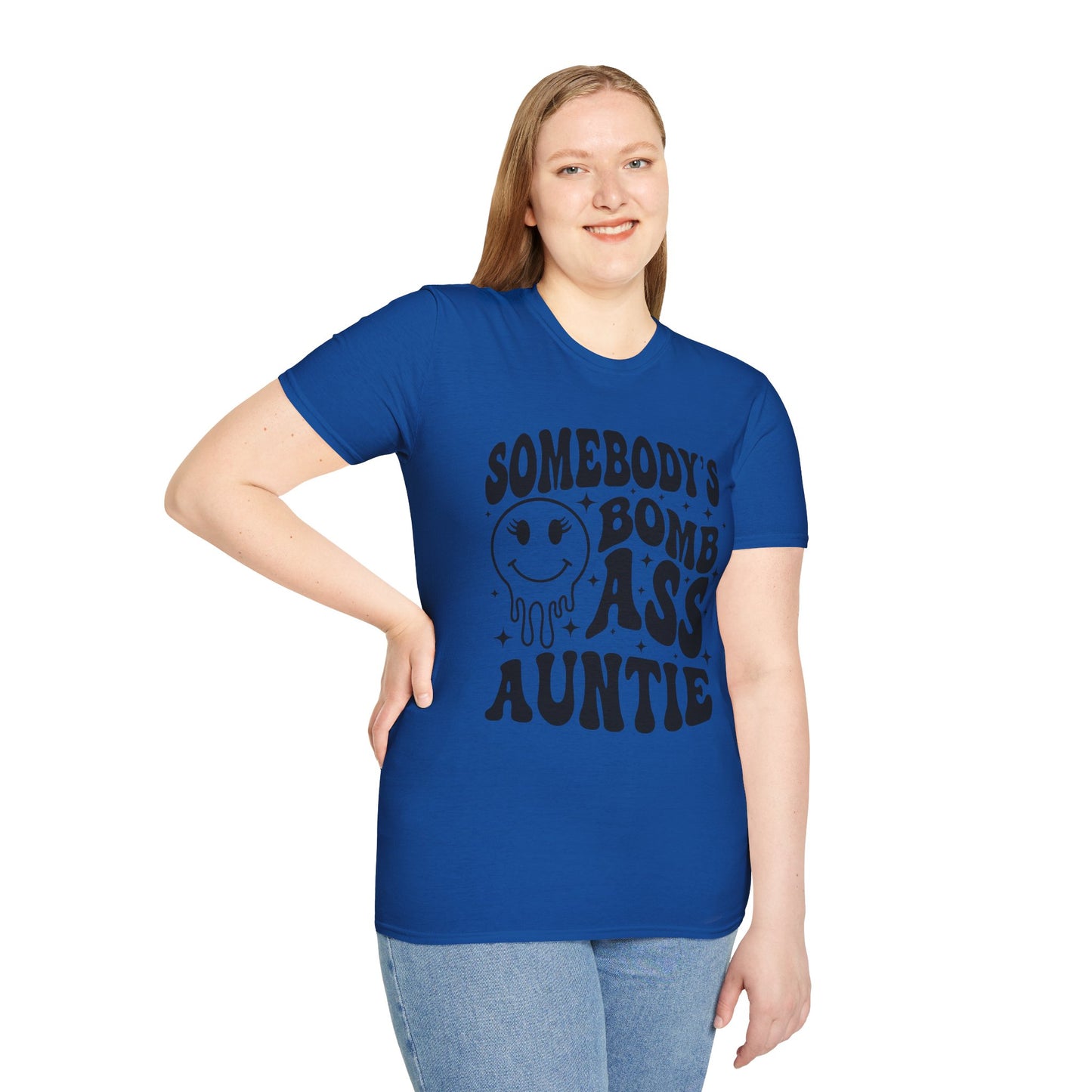 Bomb-Ass Auntie T‑Shirt — Somebody’s Bomb Ass Auntie Graphic Tee