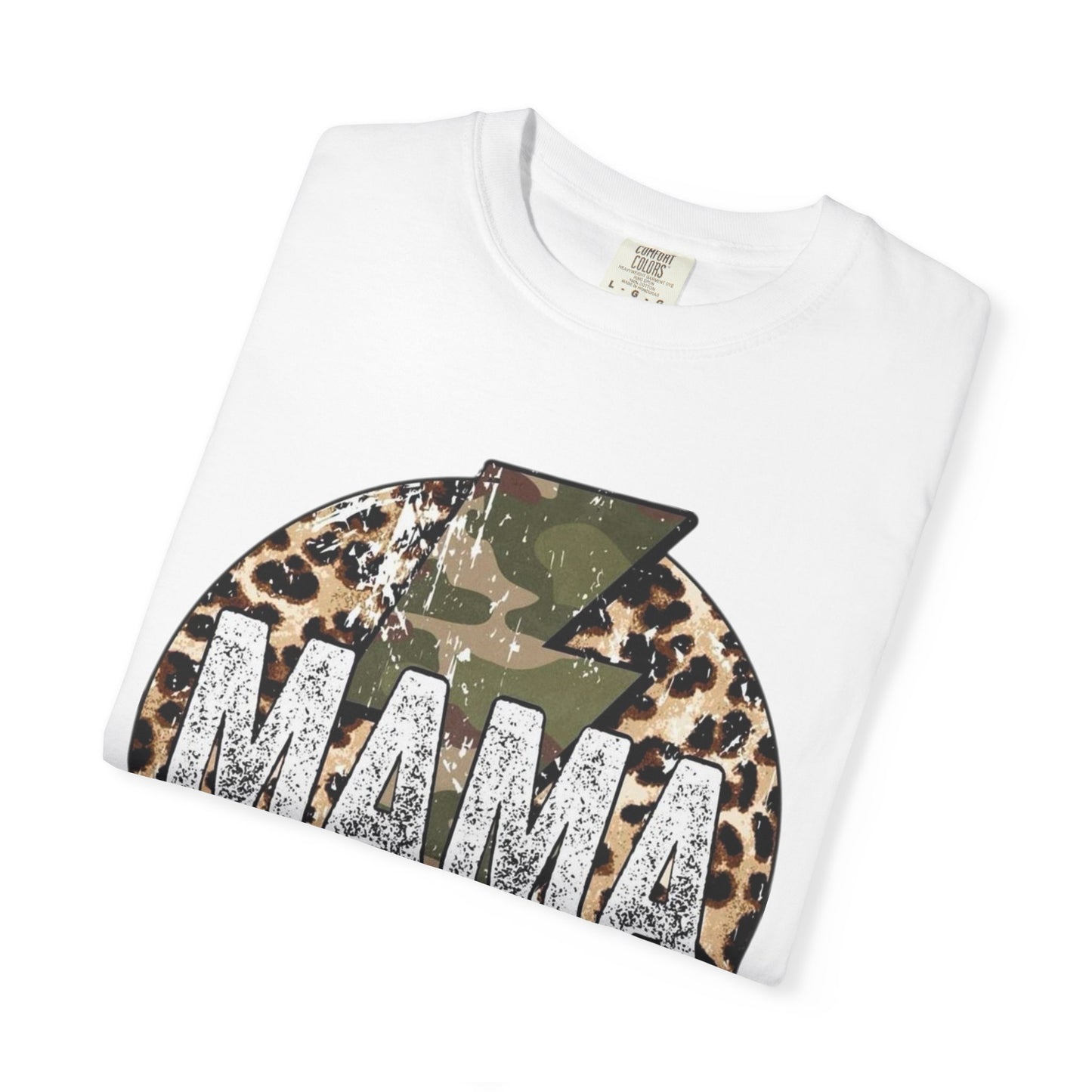 Leopard & Camo Lightning MAMA T-shirt | Mama Graphic Tee
