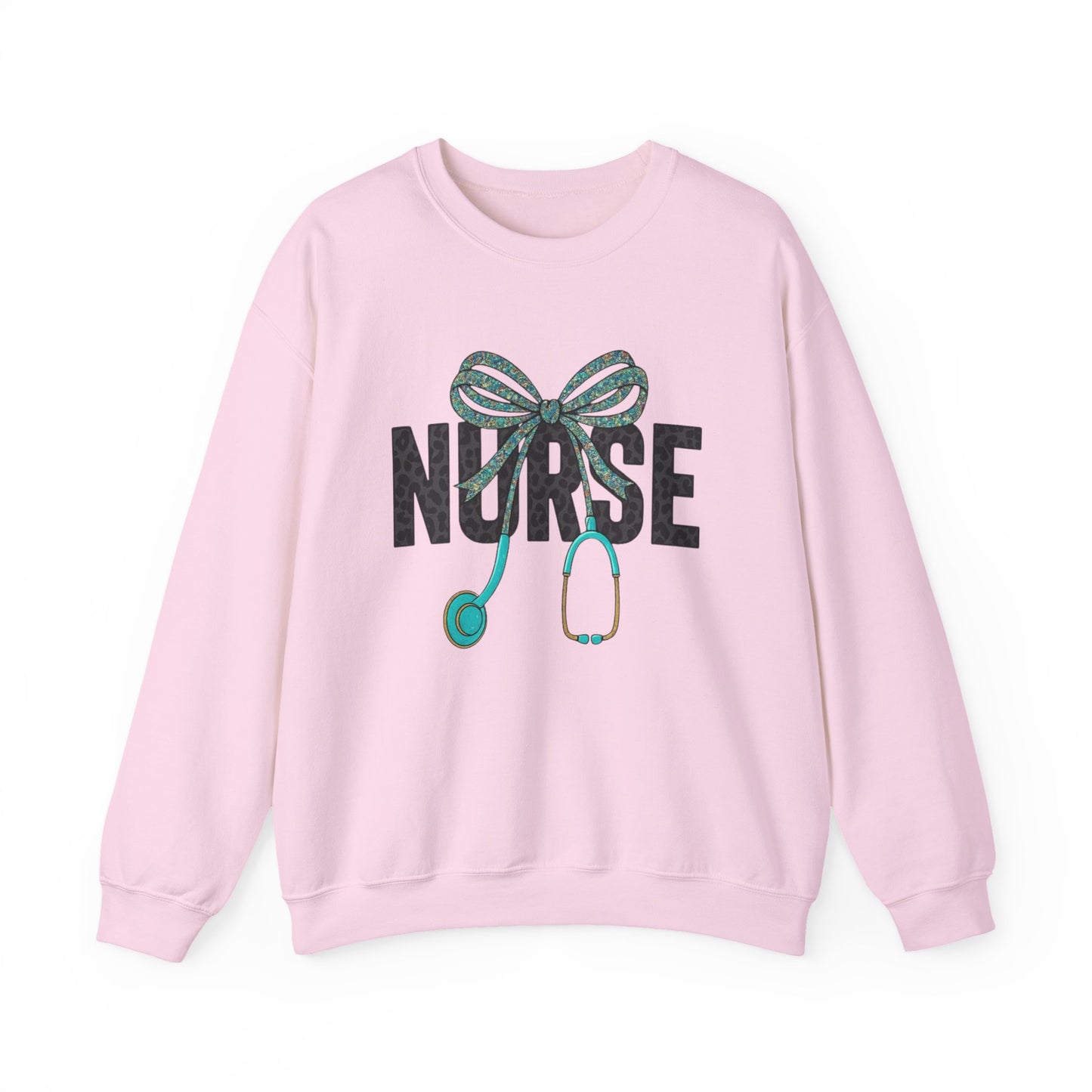 Nurse Stethoscope Bow Crewneck Sweatshirt – Cute Nurse Gift