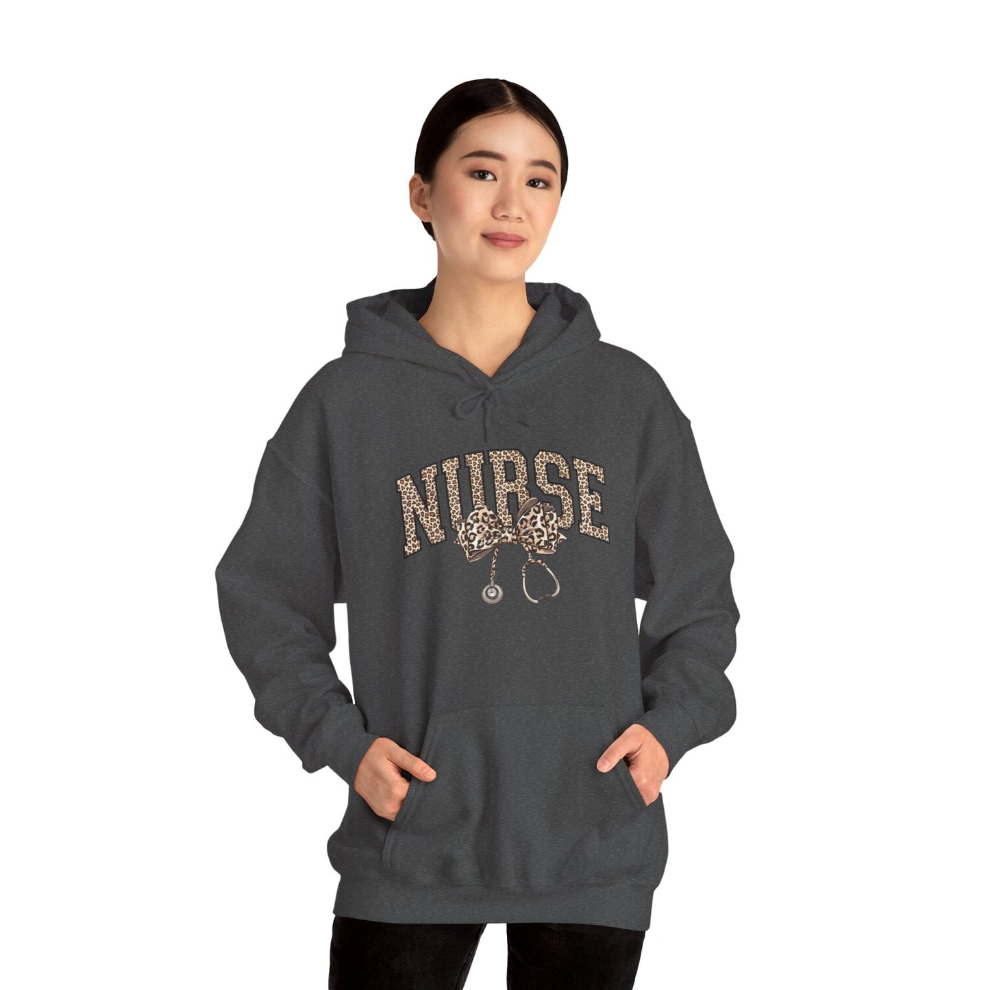 Nurse Leopard Stethoscope Hoodie