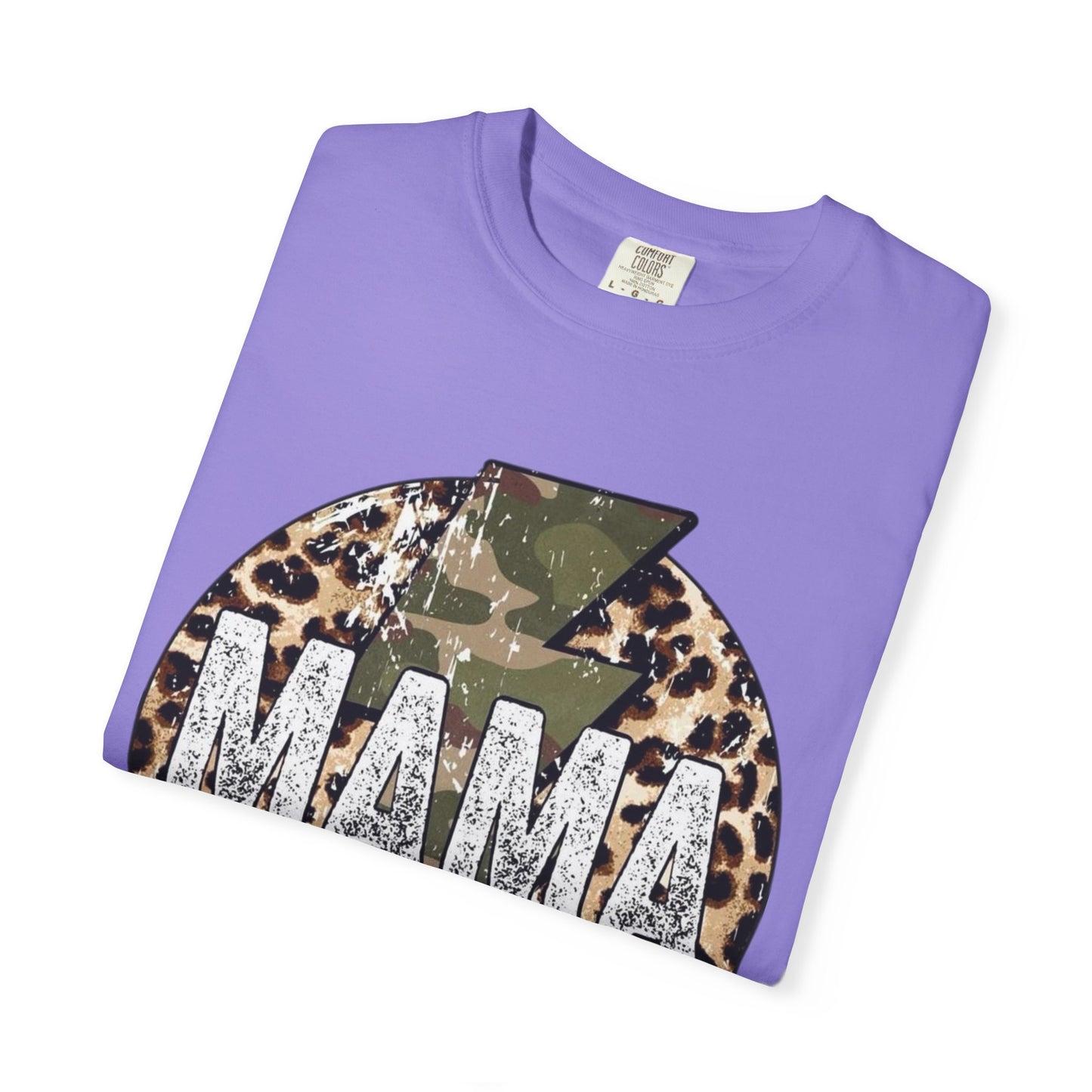 Leopard & Camo Lightning MAMA T-shirt | Mama Graphic Tee