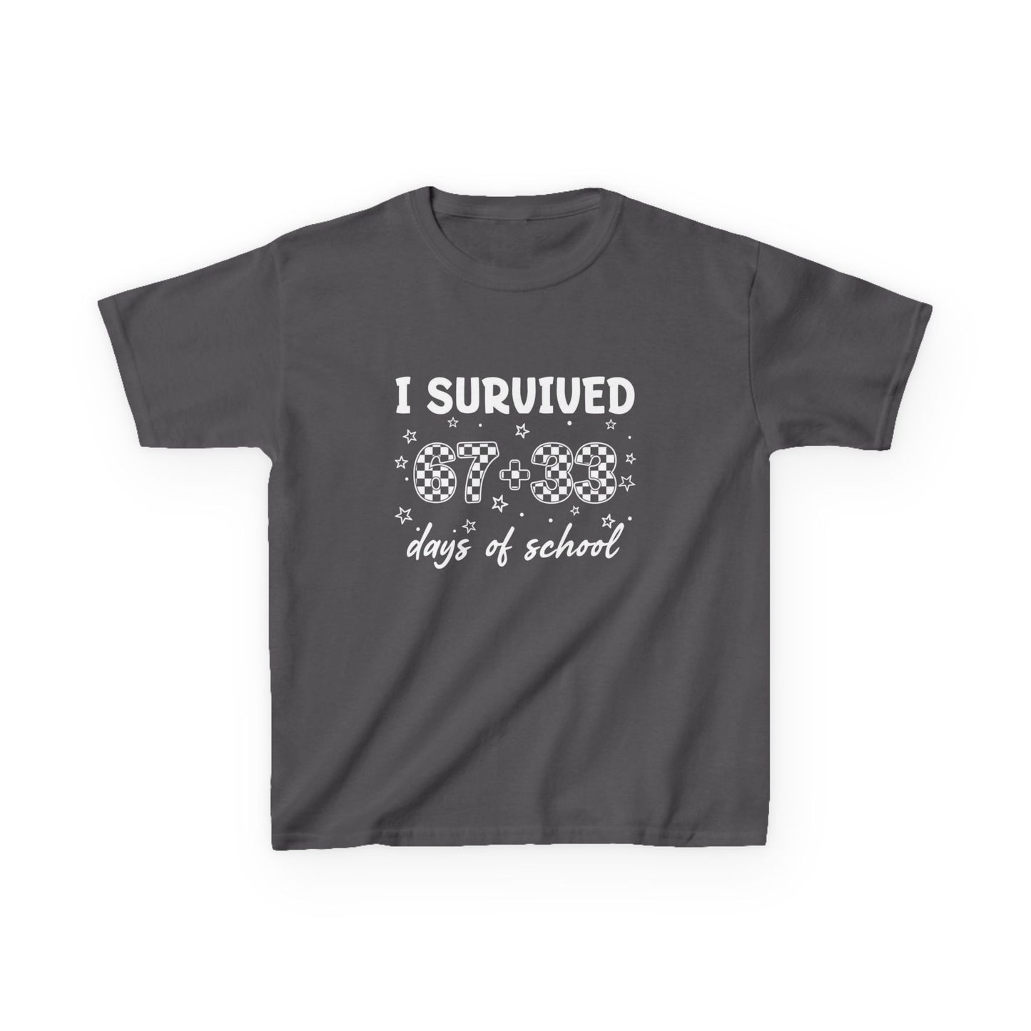 I Survived 100 Days of School T-Shirt | Kids 100th Day School Shirt