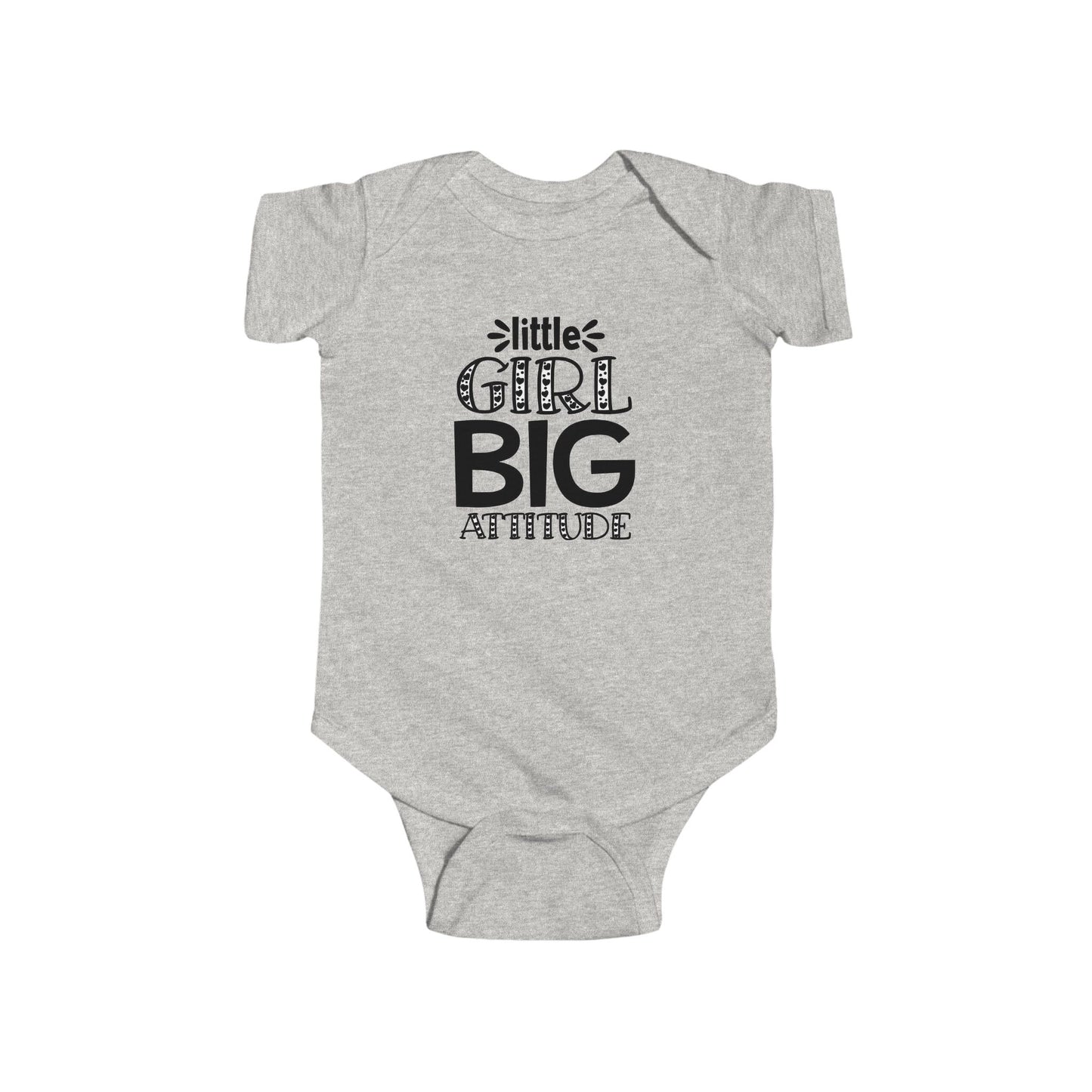 Baby Bodysuit - "Little Girl Big Attitude" Cute Infant Onesie
