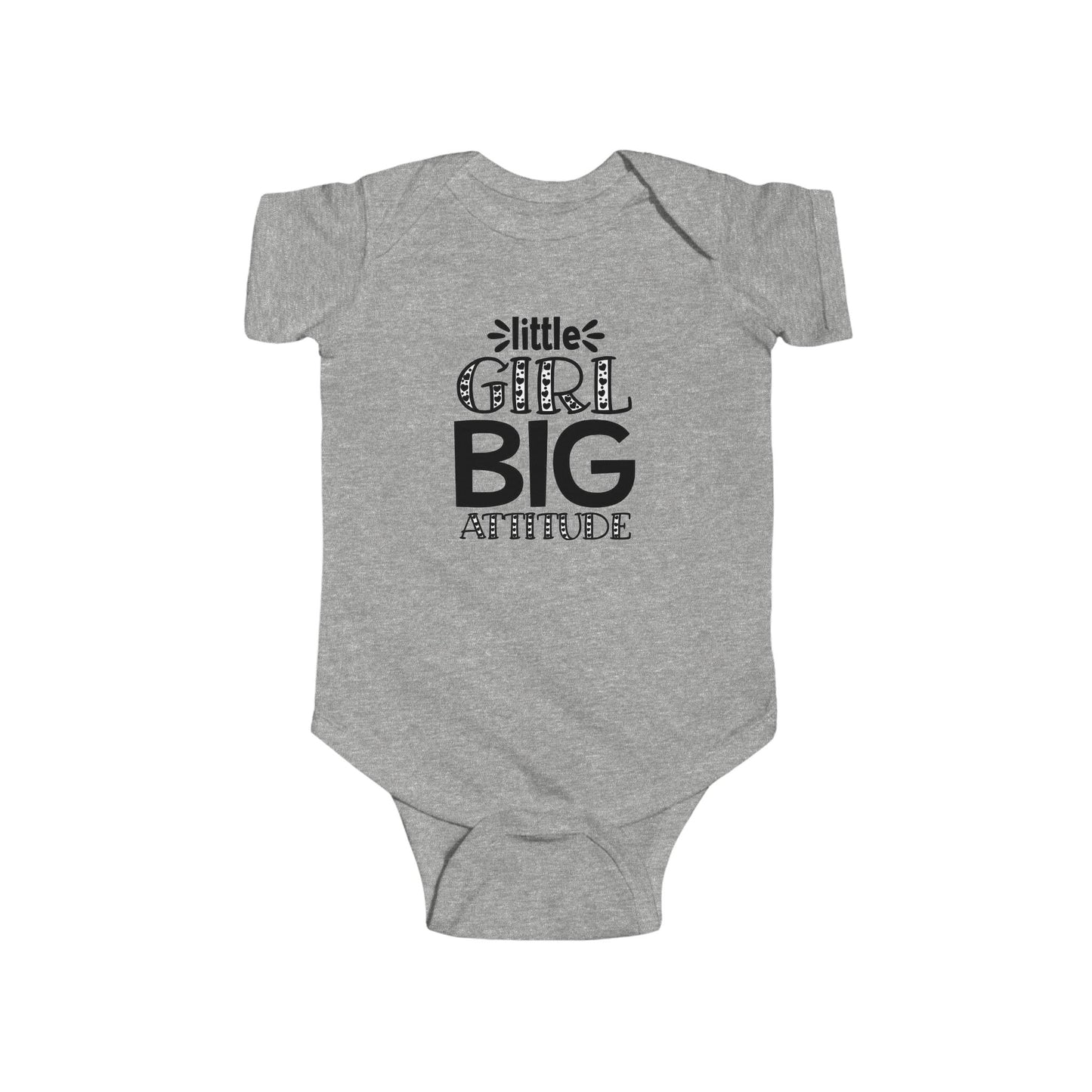 Baby Bodysuit - "Little Girl Big Attitude" Cute Infant Onesie