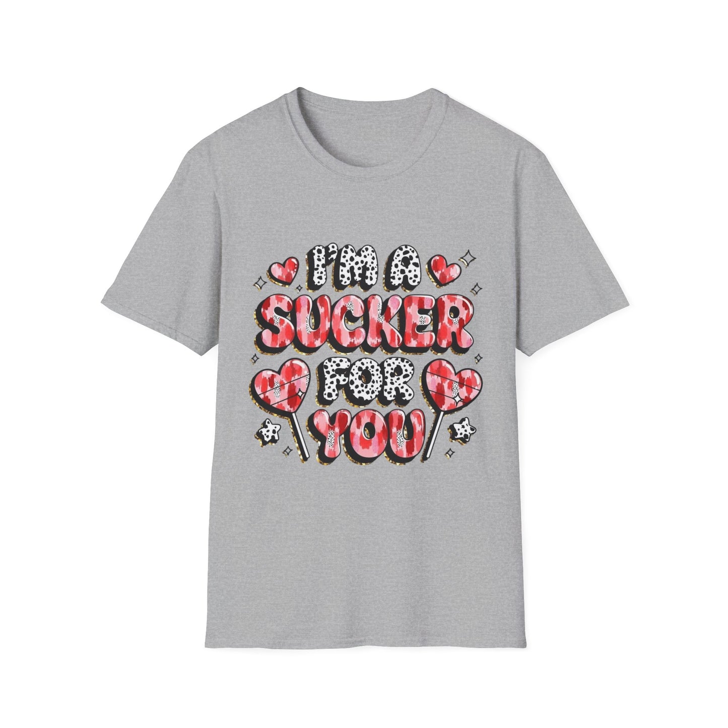 I’m a Sucker For You T-Shirt – Valentine Heart Lollipop Romantic Tee