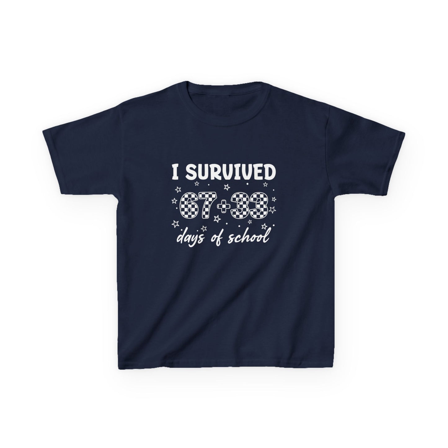 I Survived 100 Days of School T-Shirt | Kids 100th Day School Shirt