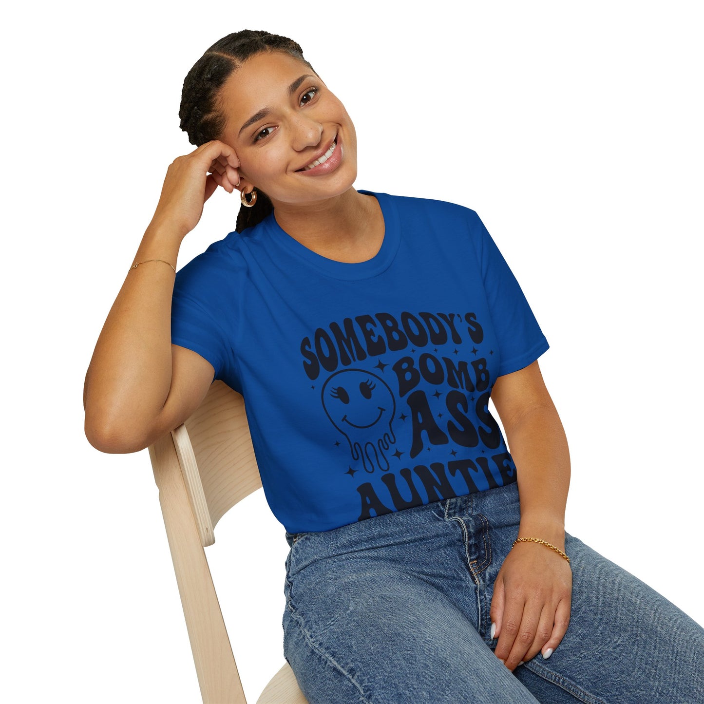 Bomb-Ass Auntie T‑Shirt — Somebody’s Bomb Ass Auntie Graphic Tee