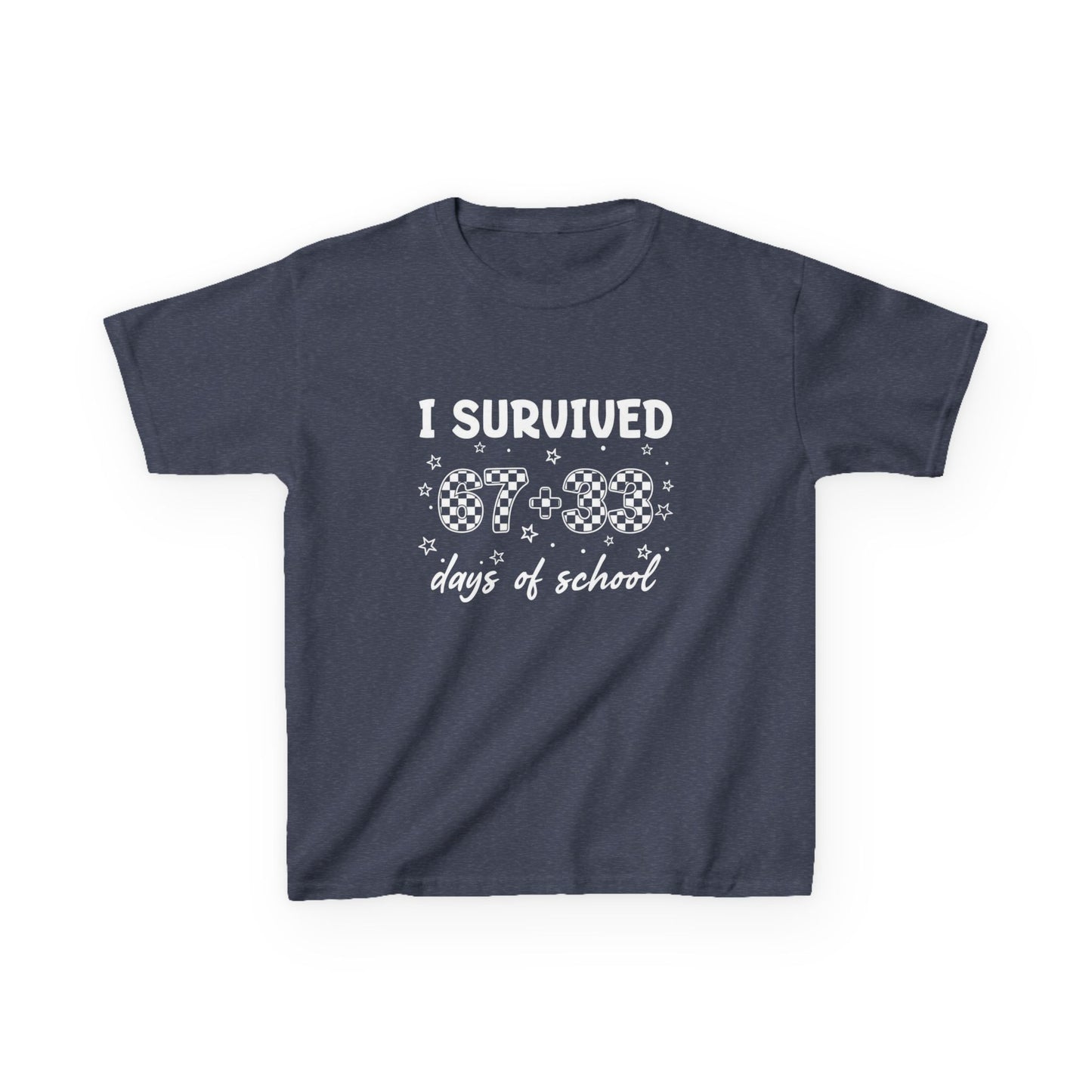 I Survived 100 Days of School T-Shirt | Kids 100th Day School Shirt