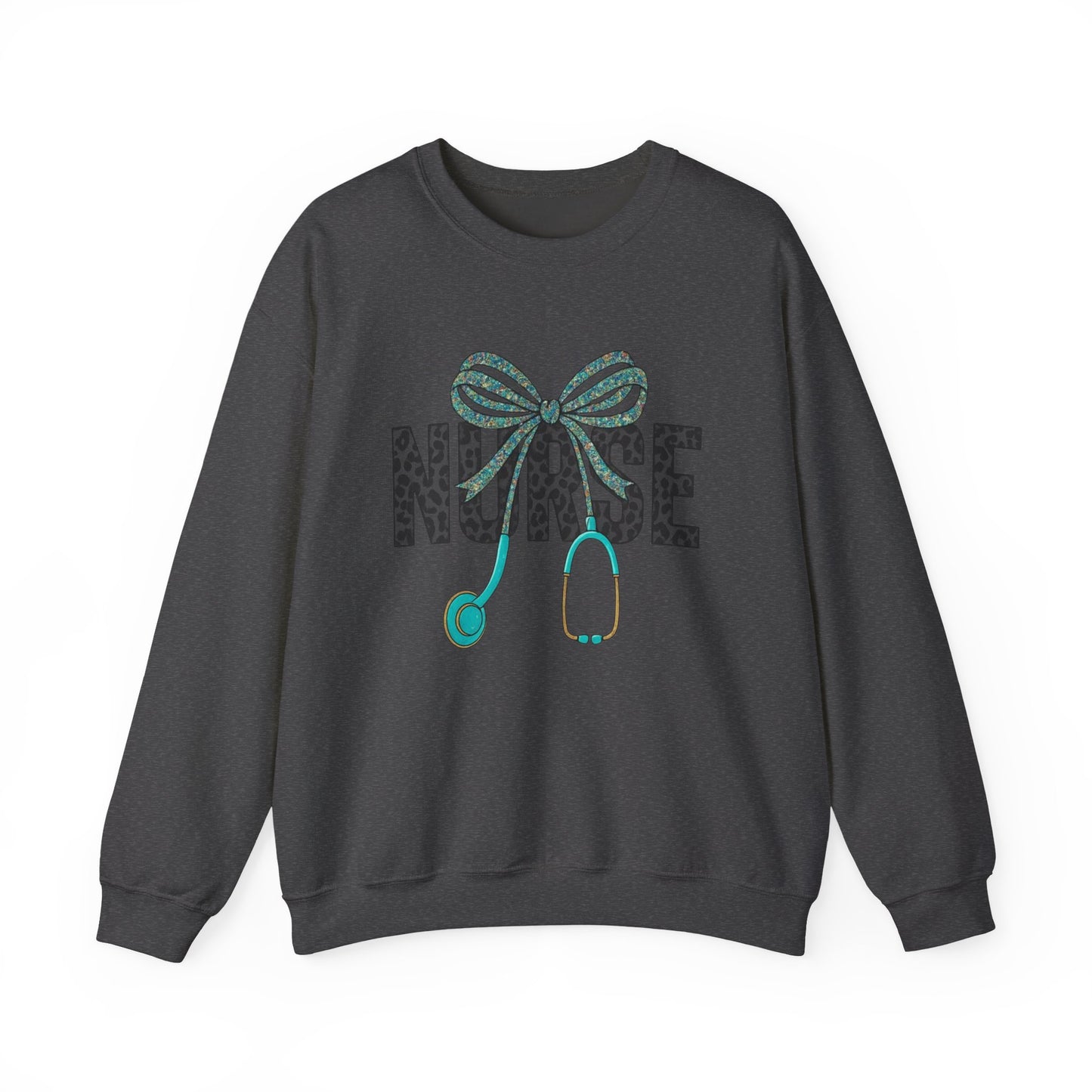 Nurse Stethoscope Bow Crewneck Sweatshirt – Cute Nurse Gift