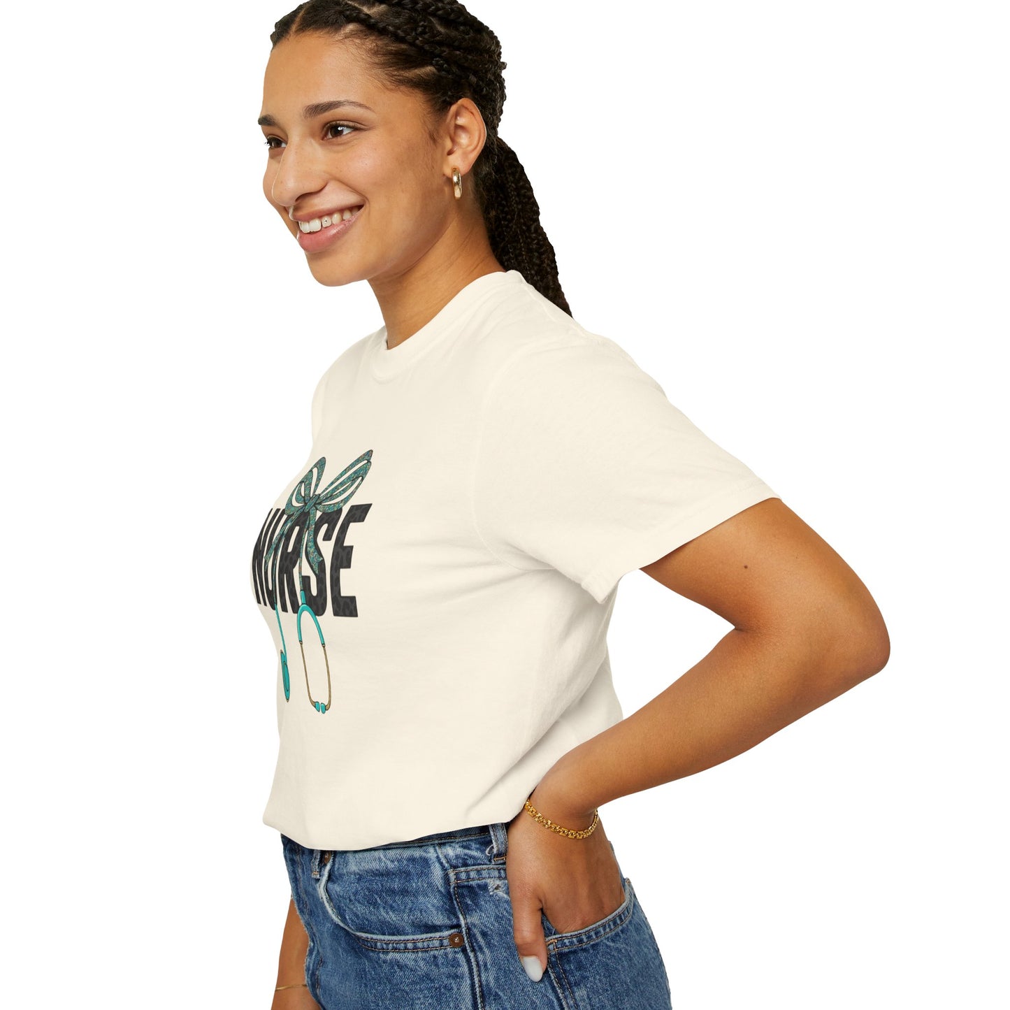Nurse Stethoscope Bow T-Shirt