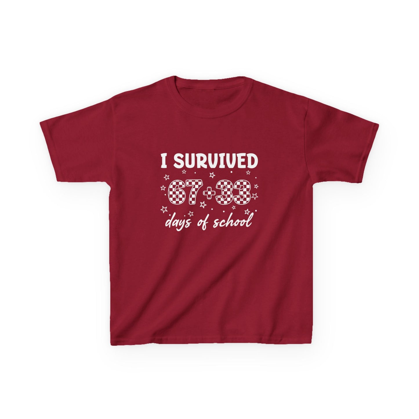 I Survived 100 Days of School T-Shirt | Kids 100th Day School Shirt