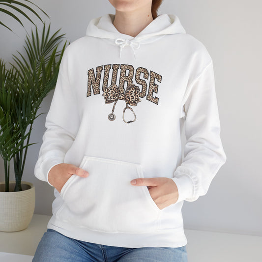 Nurse Leopard Stethoscope Hoodie