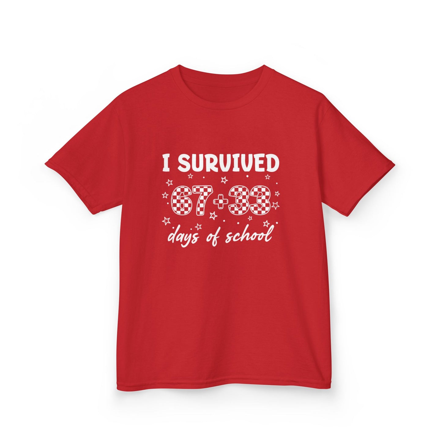 I Survived 100 Days of School T-Shirt | Kids 100th Day School Shirt