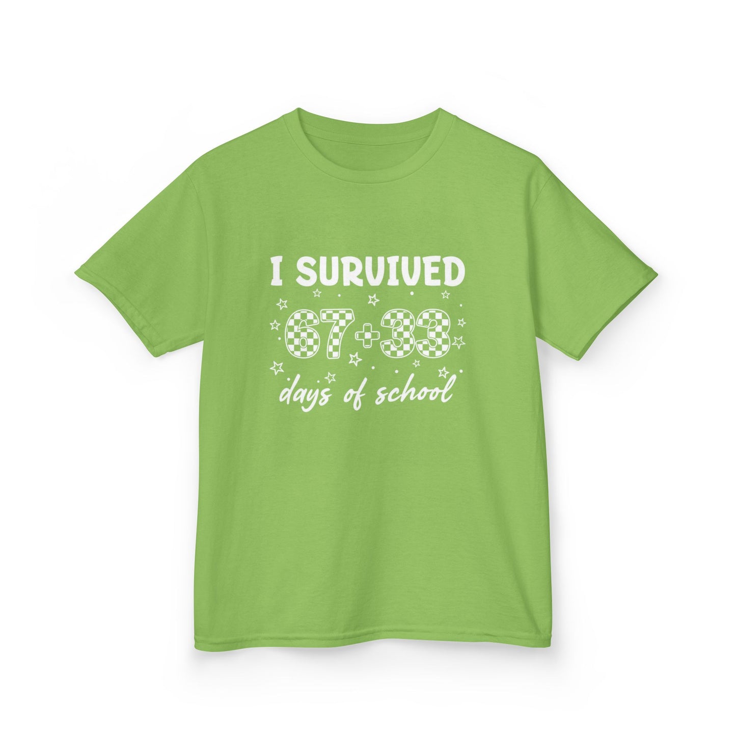 I Survived 100 Days of School T-Shirt | Kids 100th Day School Shirt