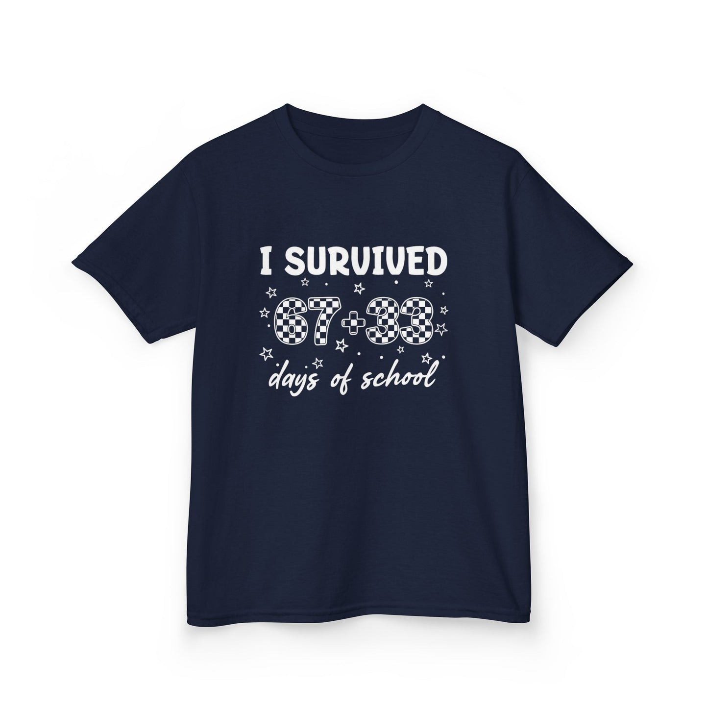 I Survived 100 Days of School T-Shirt | Kids 100th Day School Shirt